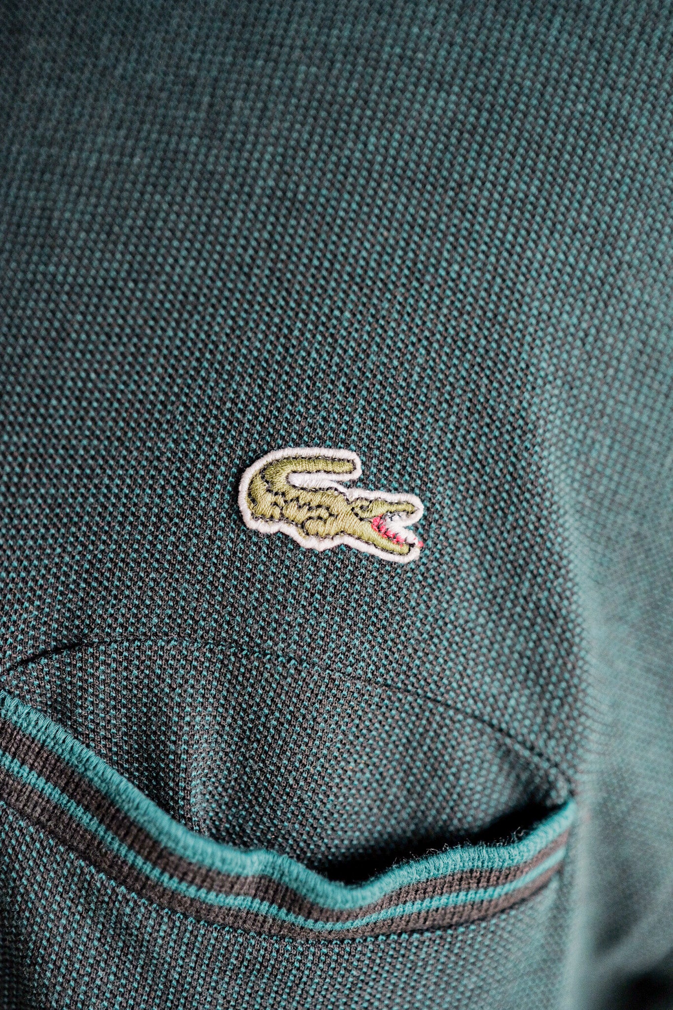 【~80's】CHEMISE LACOSTE L/S Polo Shirt Size.5 "Multi Color"