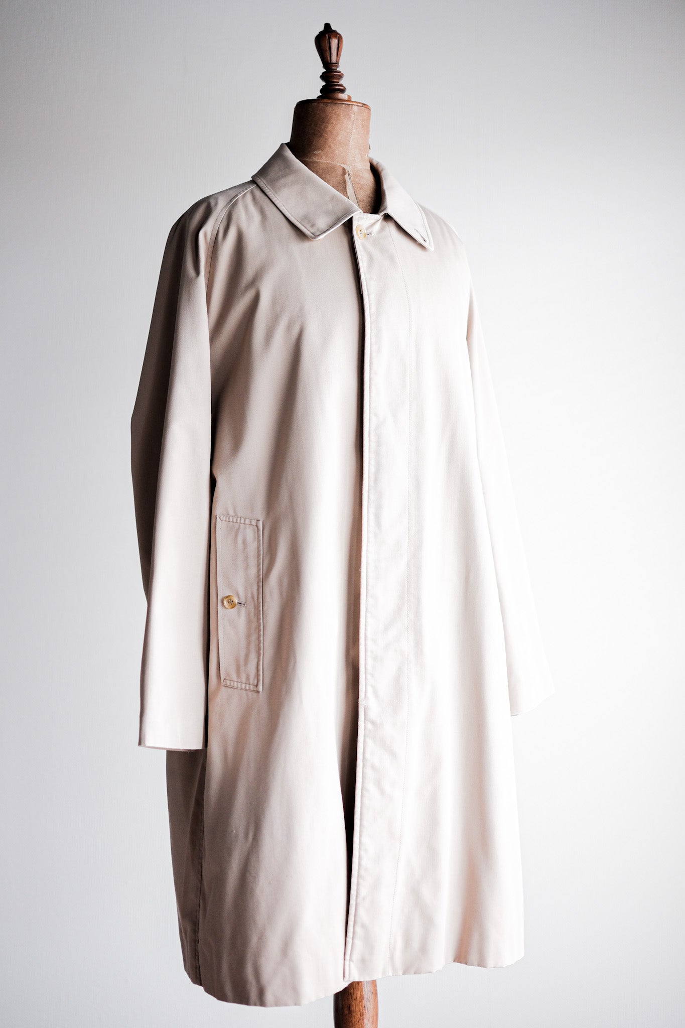 【~80's】Vintage Burberry's Single Raglan Balmacaan Coat