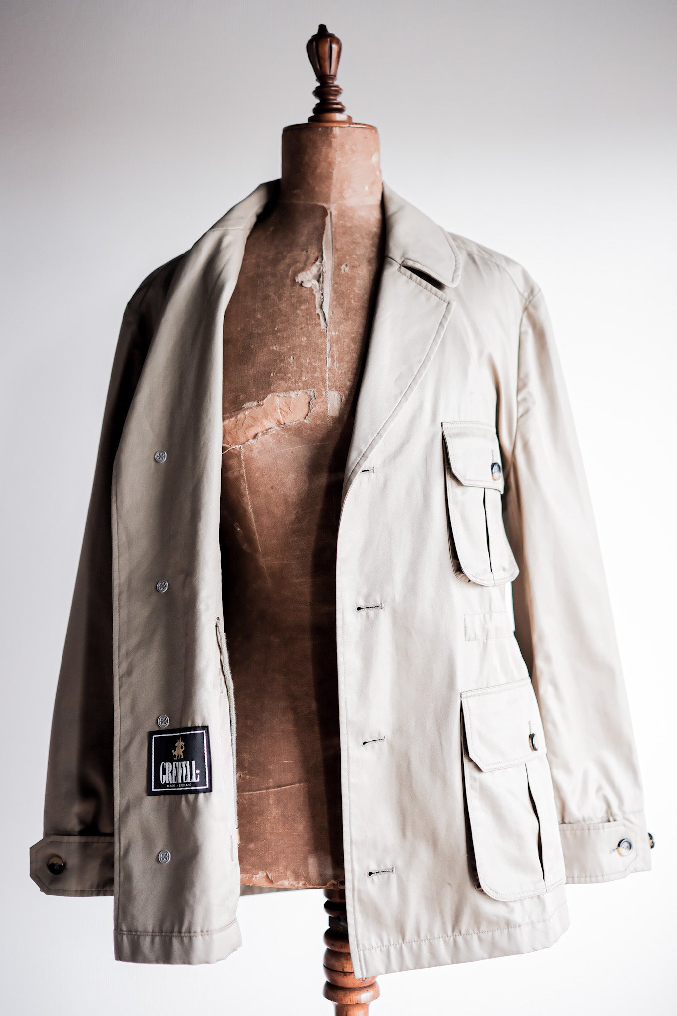 【~00’s】Grenfell Safari Style Jacket With Chin Strap