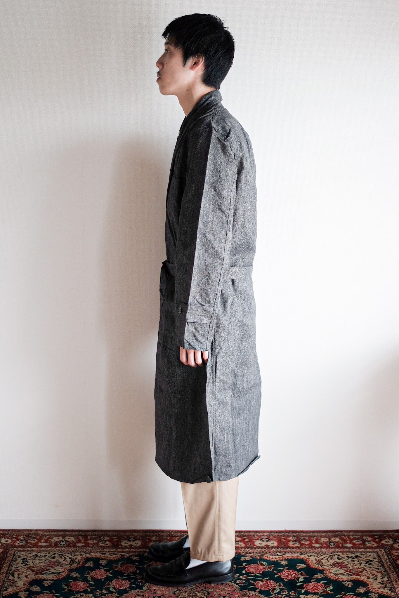 【~40's】French Vintage Black Chambray Atelier Coat “Dead Stock”