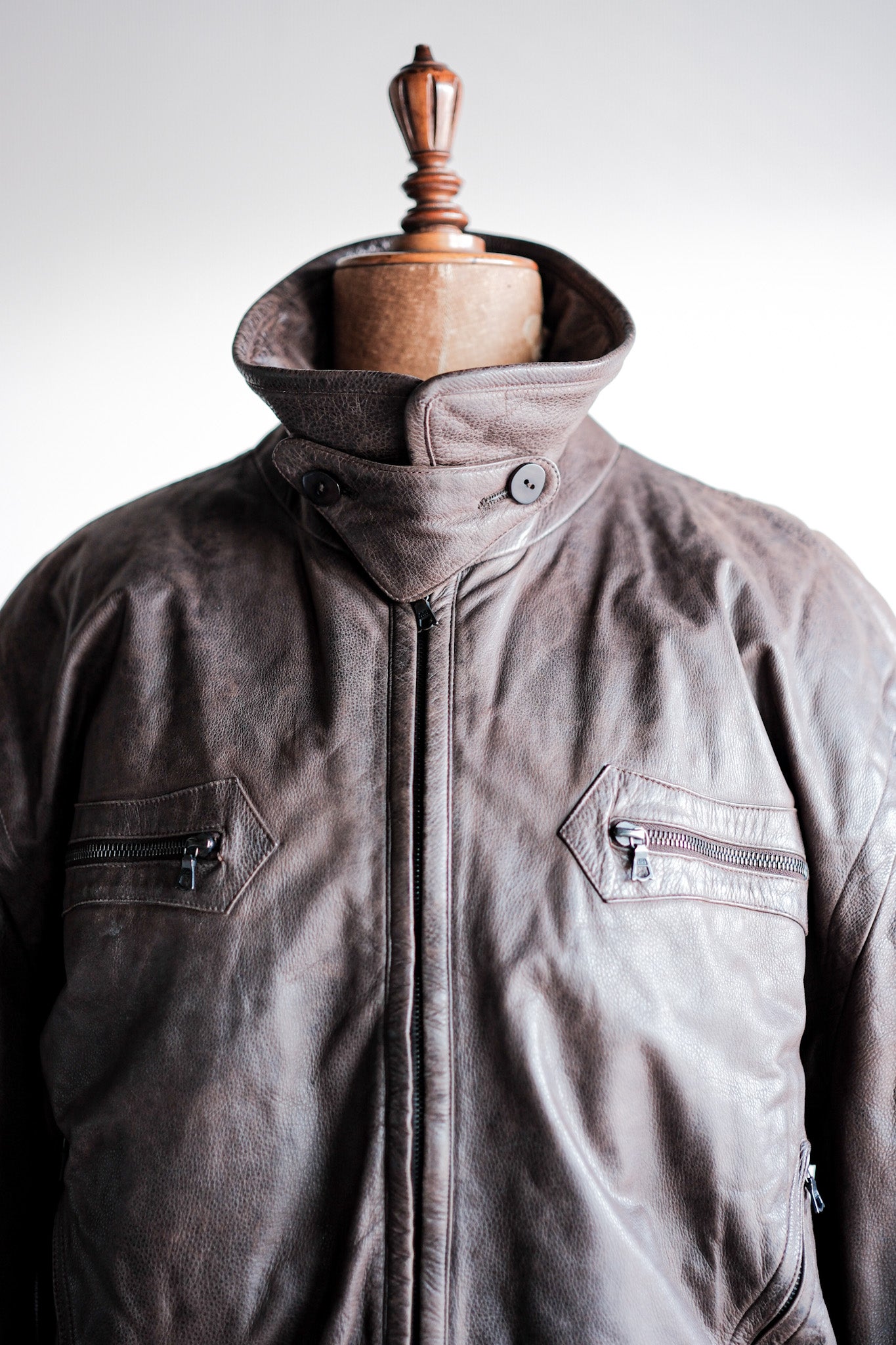 【~90's】Old SERAPHIN Leather Jacket Size.52