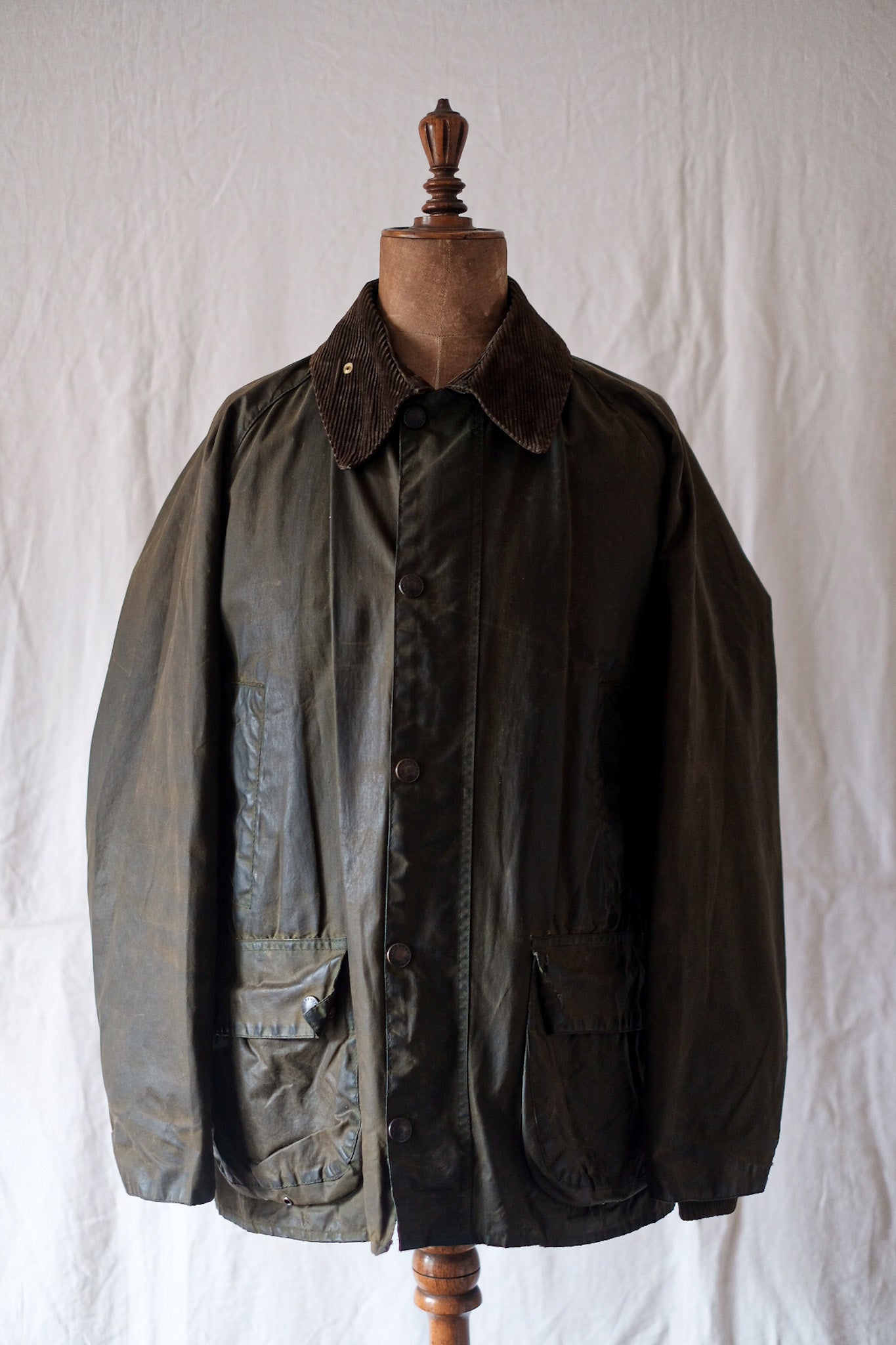 【~90's】Vintage Barbour "BEDALE" 3 Crest Size.40