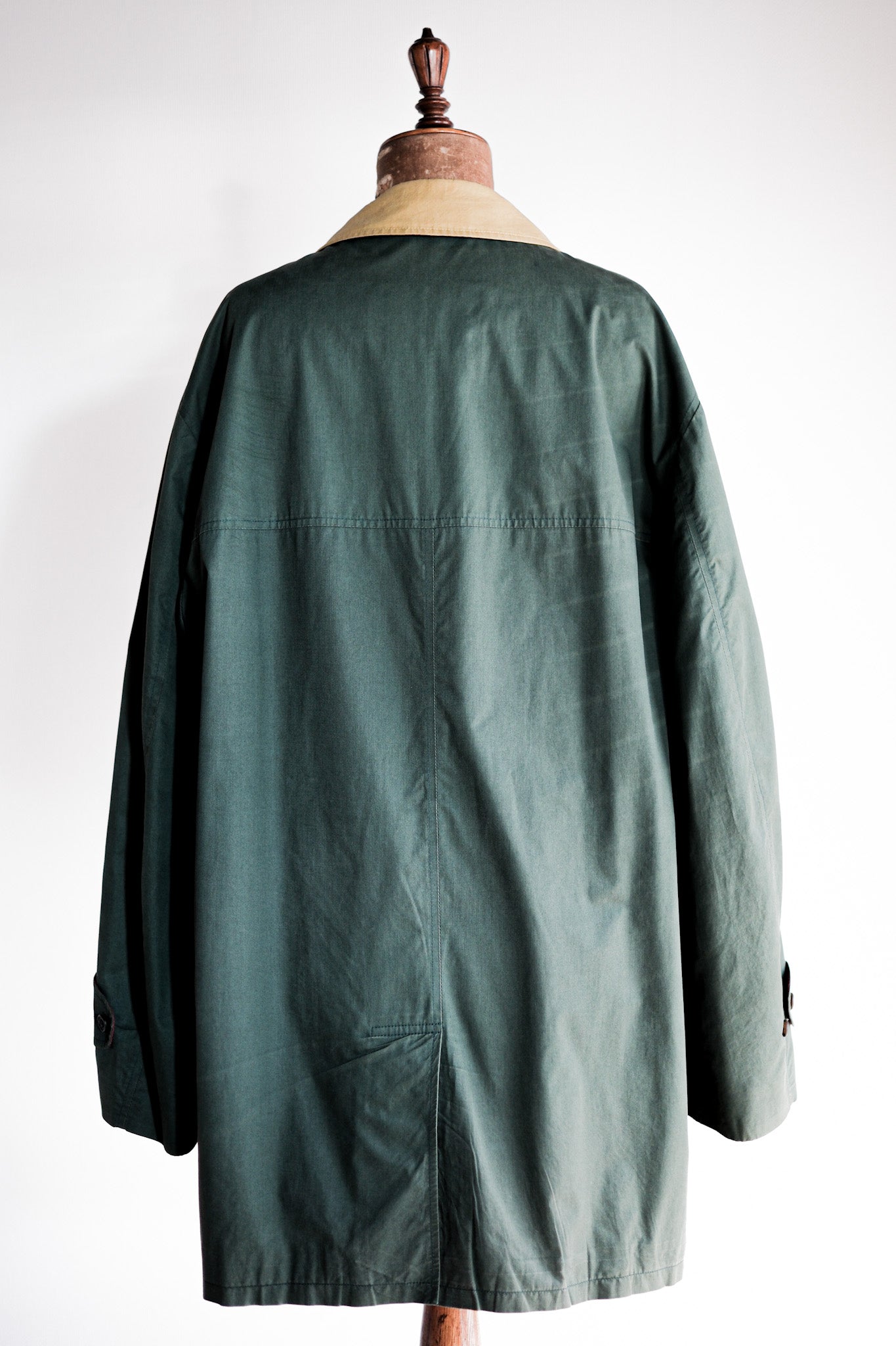 【~90's】Old INVERTERE Crazy Pattern Cotton Coat With Chin Strap