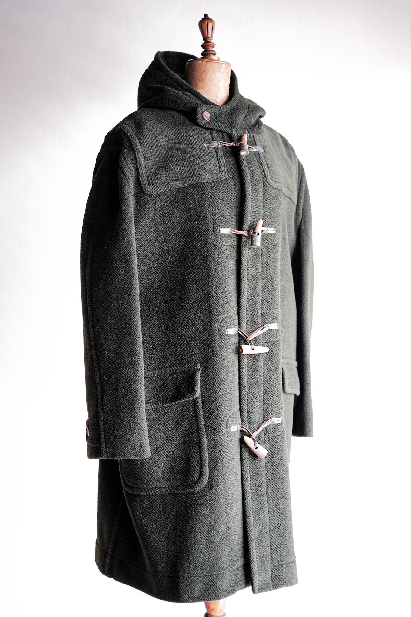 【~90's】Old INVERTERE Wool Duffle Coat "Moorbrook"