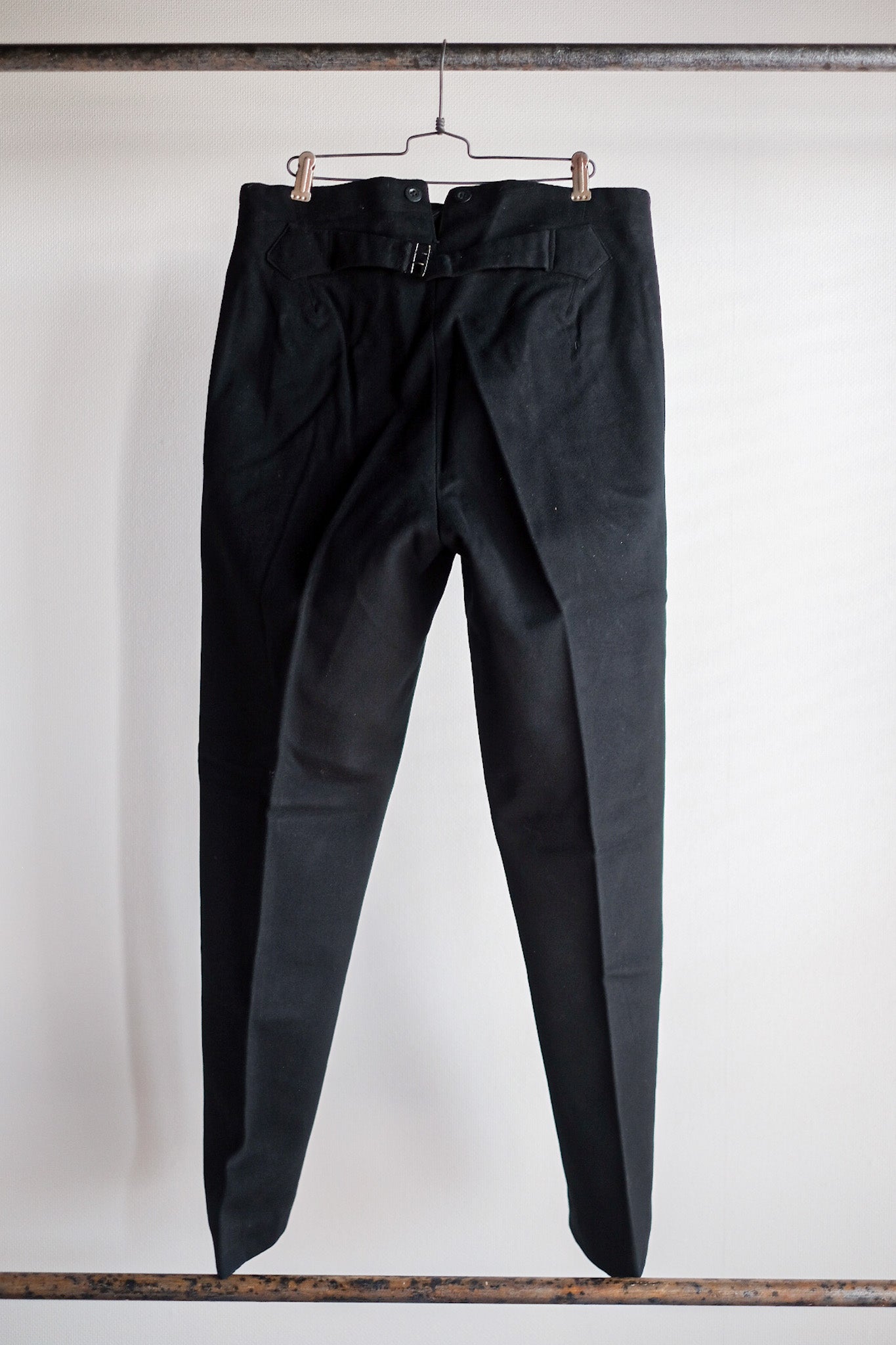 【~40's】French Vintage Side Line Wool Trousers "Dead Stock"