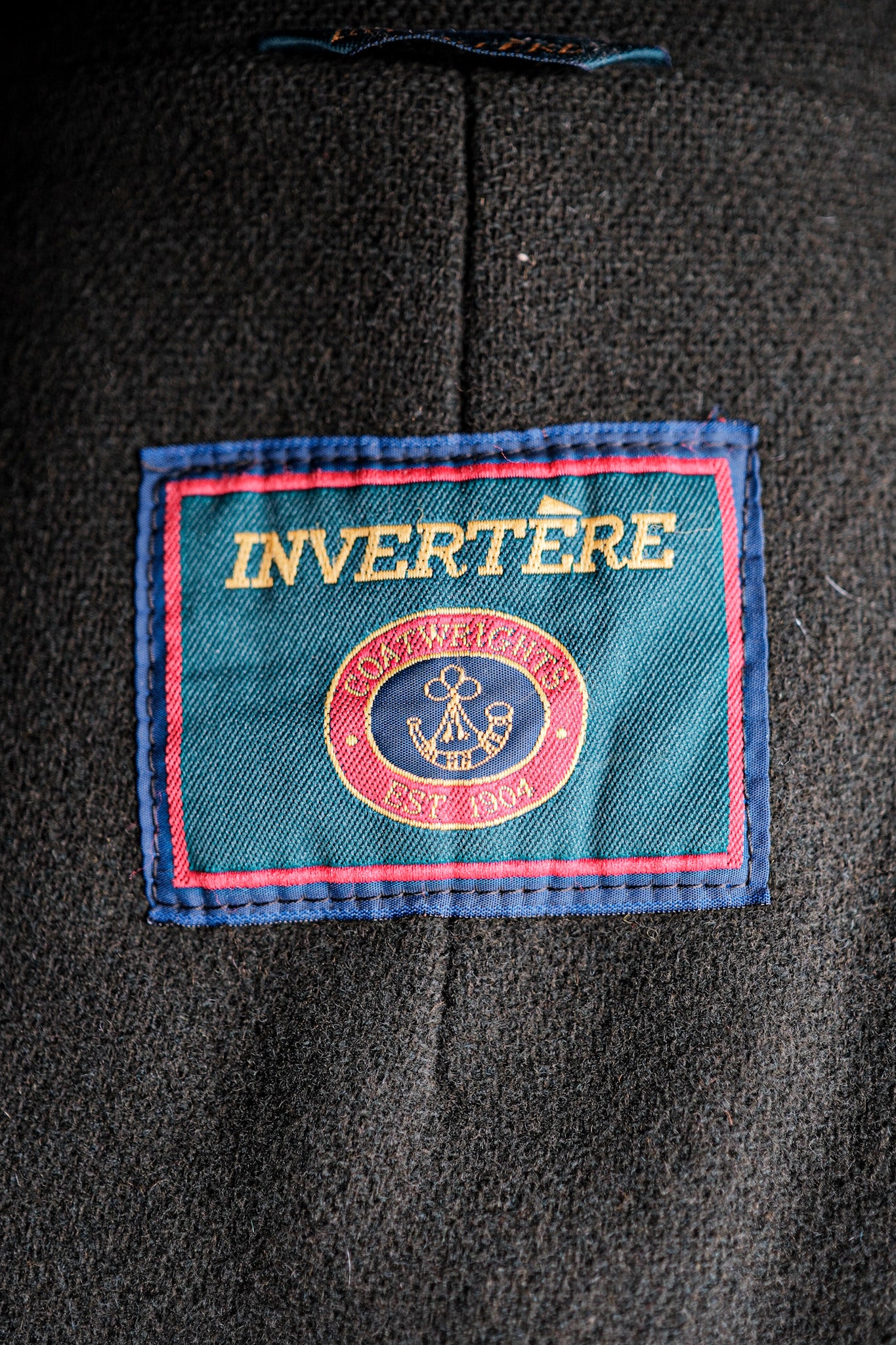 【~90's】Old INVERTERE Wool Duffle Coat "Moorbrook"