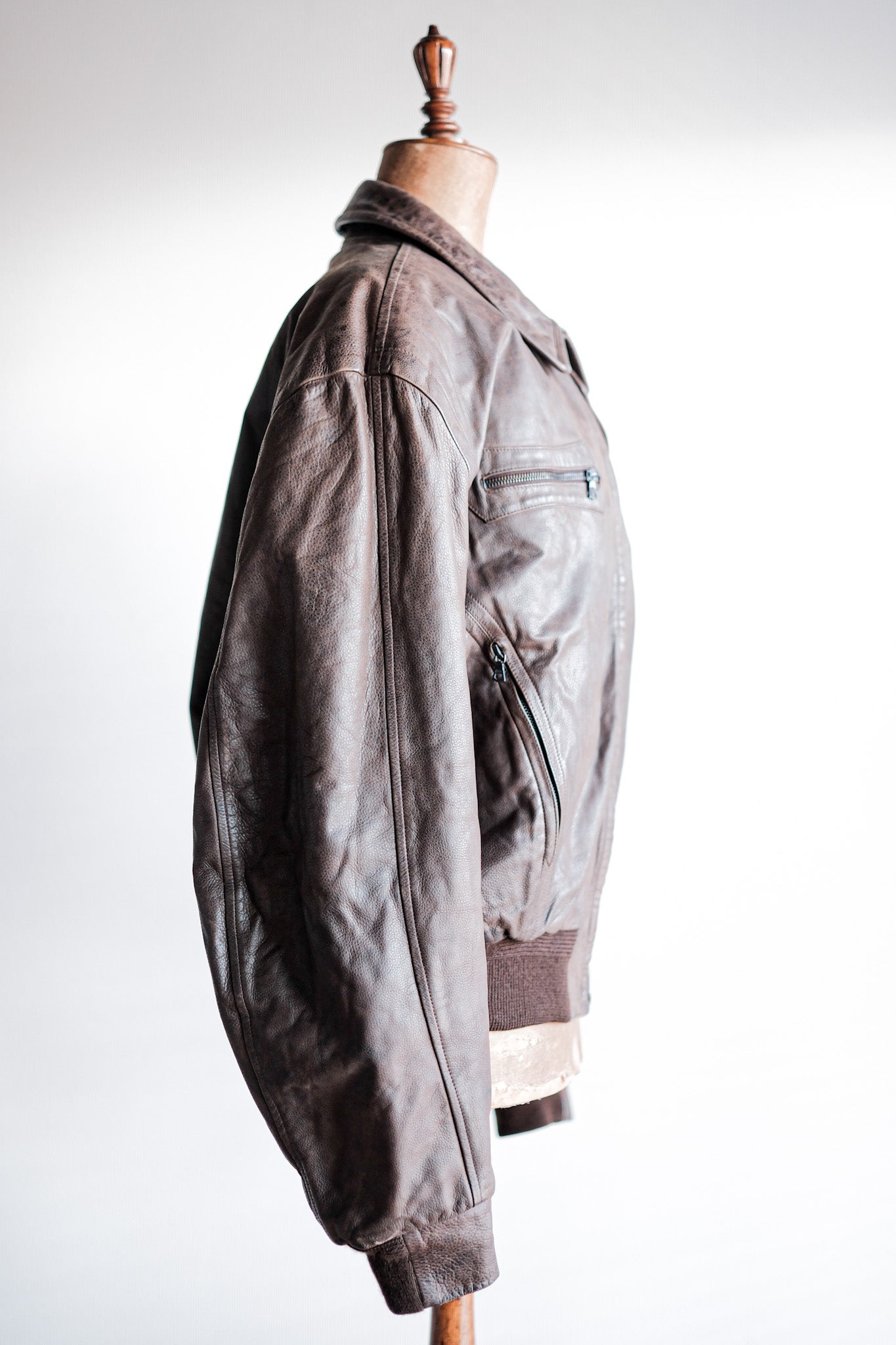 【~90's】Old SERAPHIN Leather Jacket Size.52