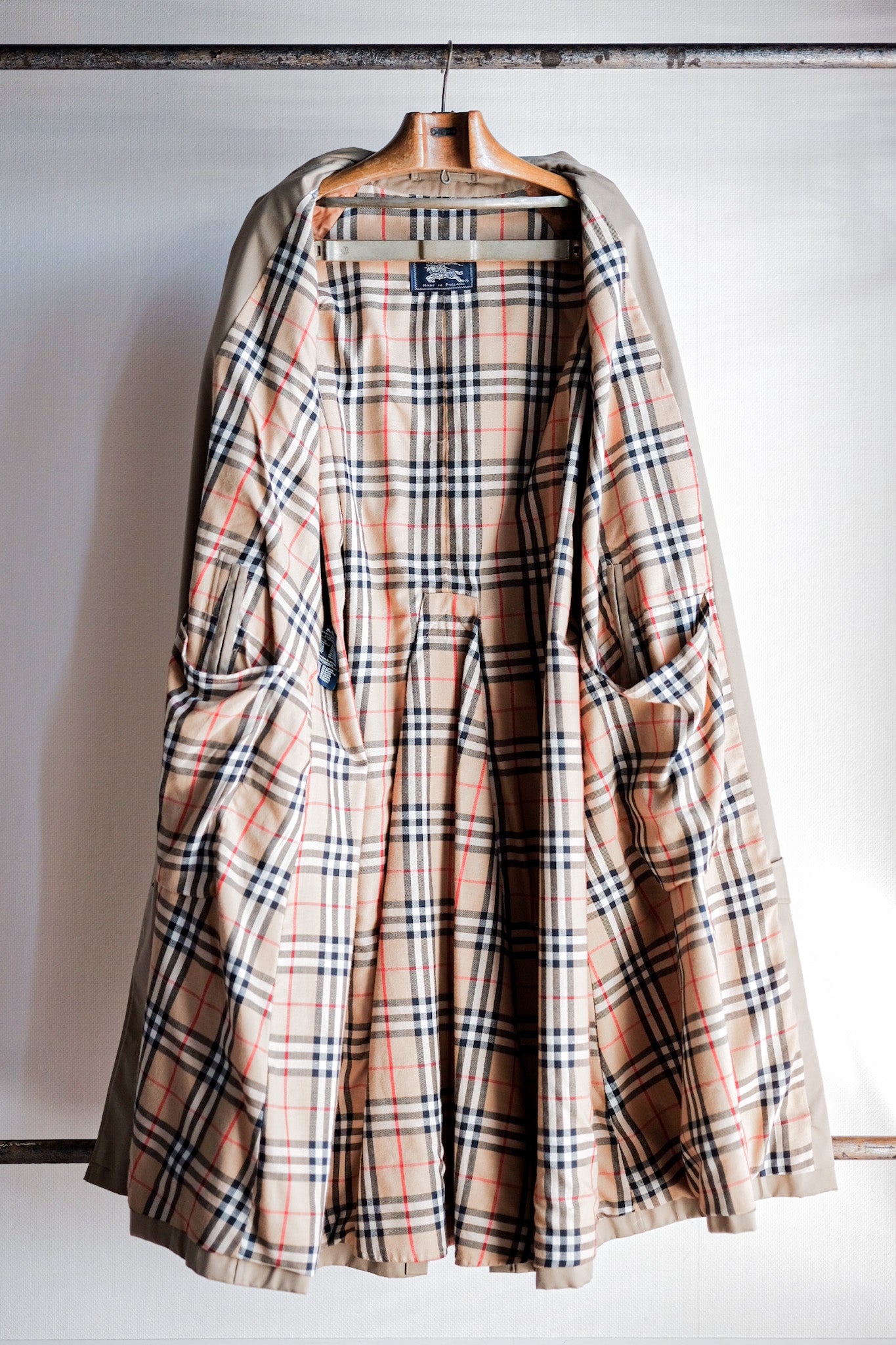 【~80's】Vintage Burberry's Single Raglan Rider Coat Size.52RL