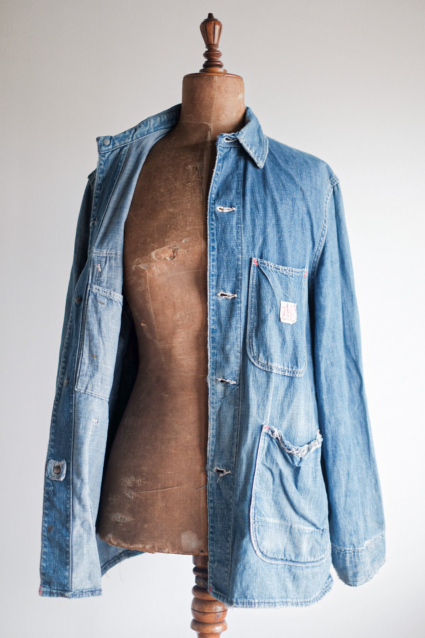 【~40's】American Vintage Denim Coverall "TEST by Rice-Stix"