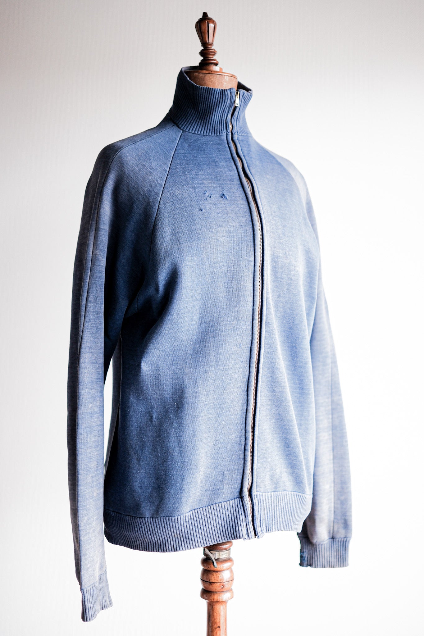 【~60's】French Vintage Full Zip Cotton Sweatshirt