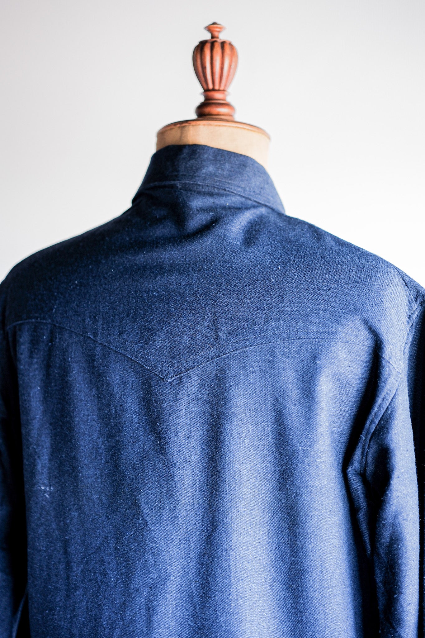 【~40’s】French Vintage Indigo Hemp Linen Cyclist Jacket
