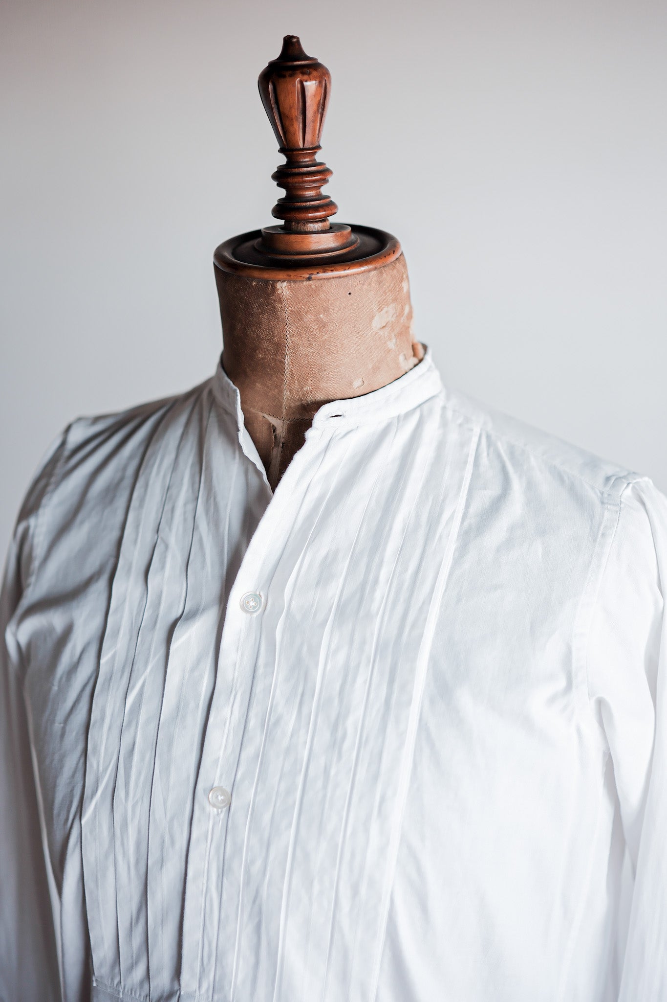 【~30's】French Vintage Cotton Dress Shirt "Belle Jardiniere"