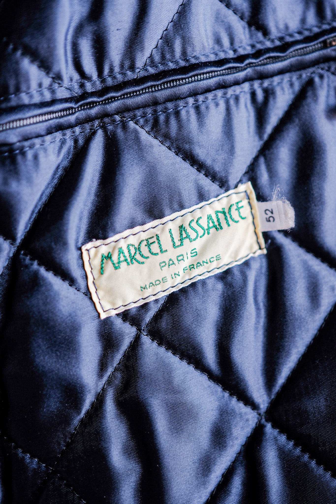 【~70's】Old Marcel Lassance Leather Bomber Jacket Size.52
