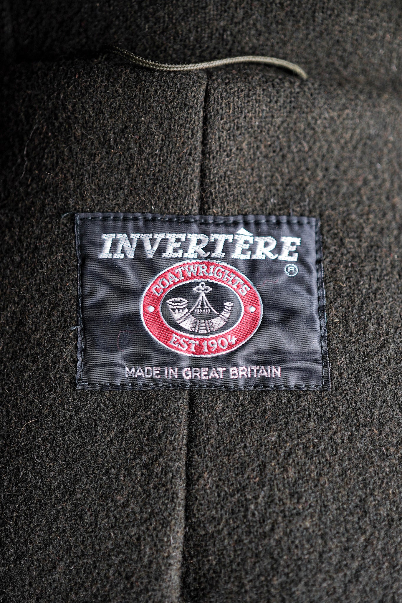 【~90's】Old INVERTERE Wool Duffle Coat "Moorbrook"