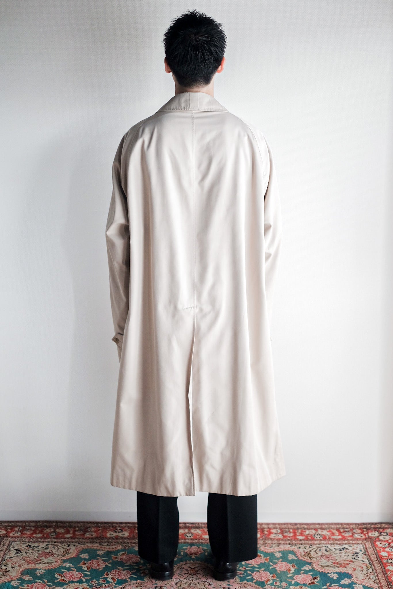 【~80's】Vintage Burberry's Single Raglan Balmacaan Coat