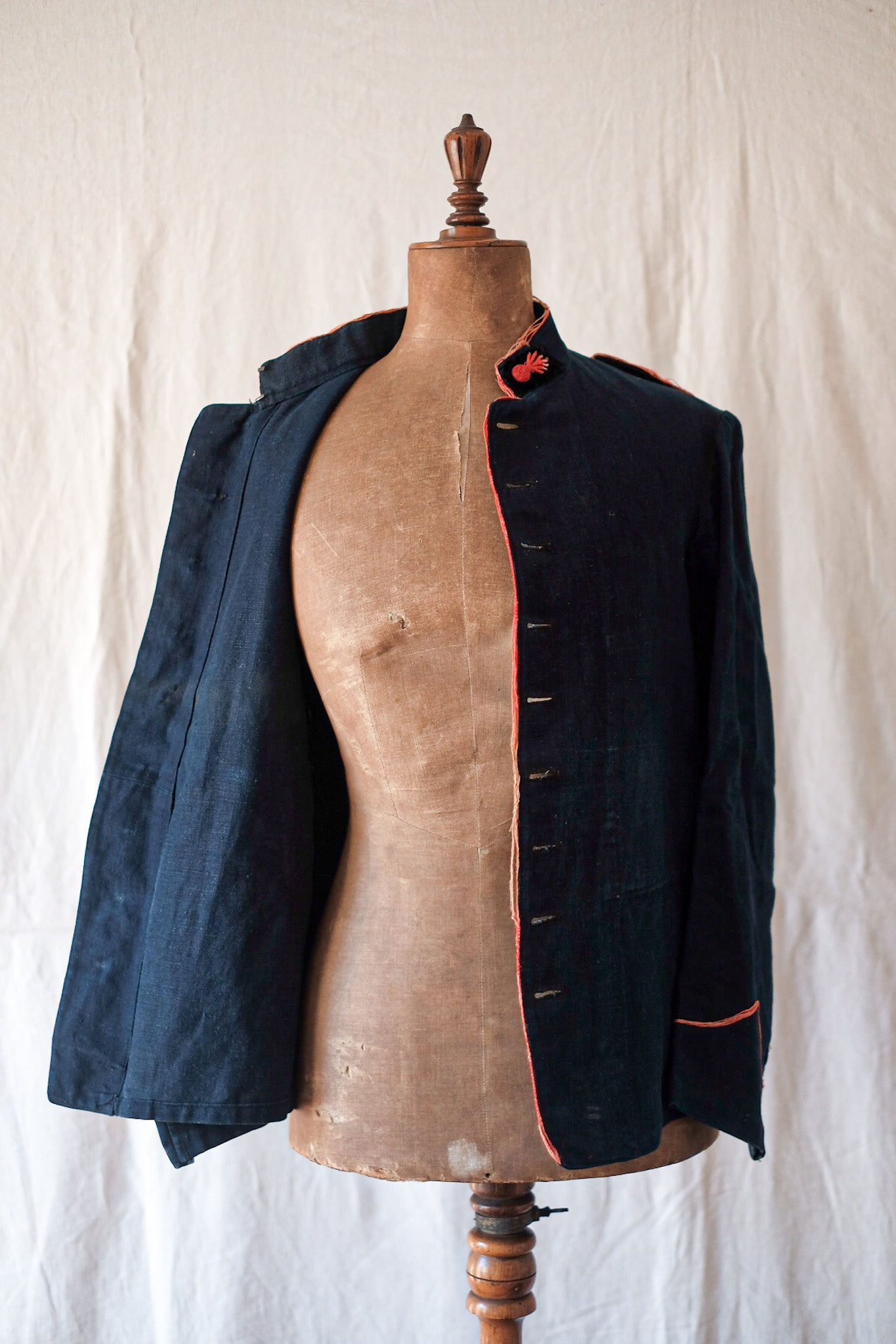 【~10's】French Vintage Indigo Metis Fireman Jacket