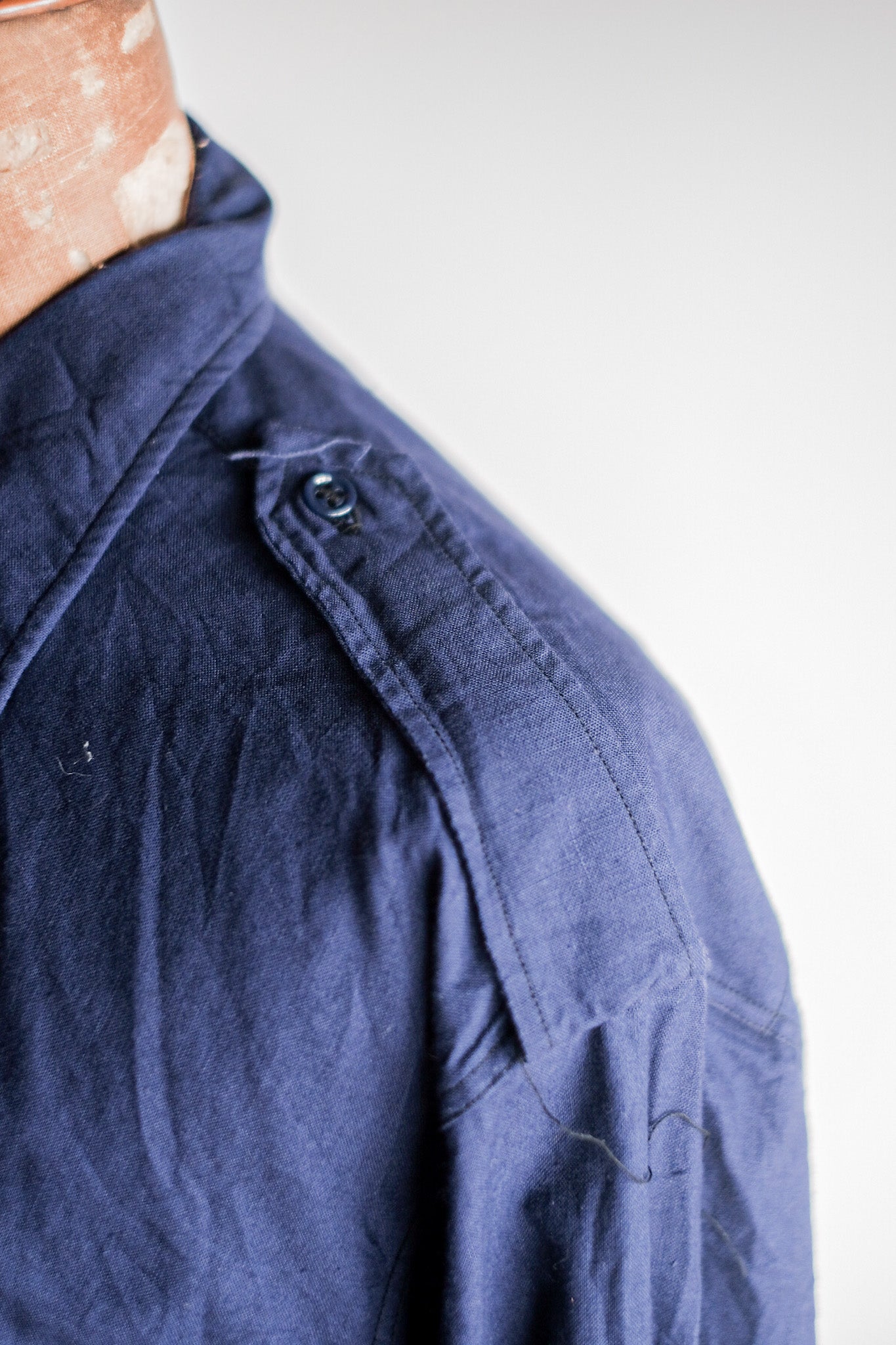 【~50's】French Air Force Indigo Metis Shirt "Dead Stock"