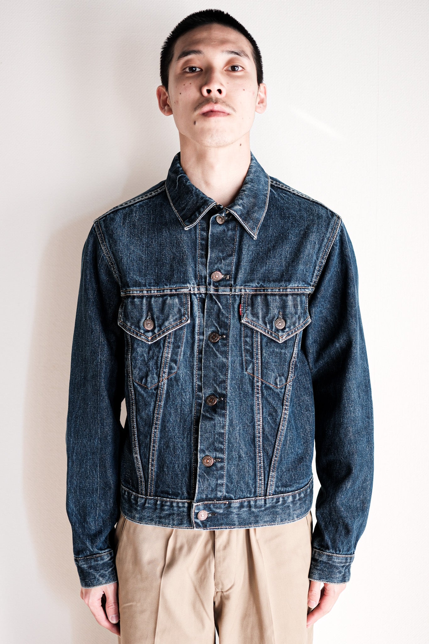 【~60's】Vintage Levi's 557 Denim Jacket Size.40 "Big E"