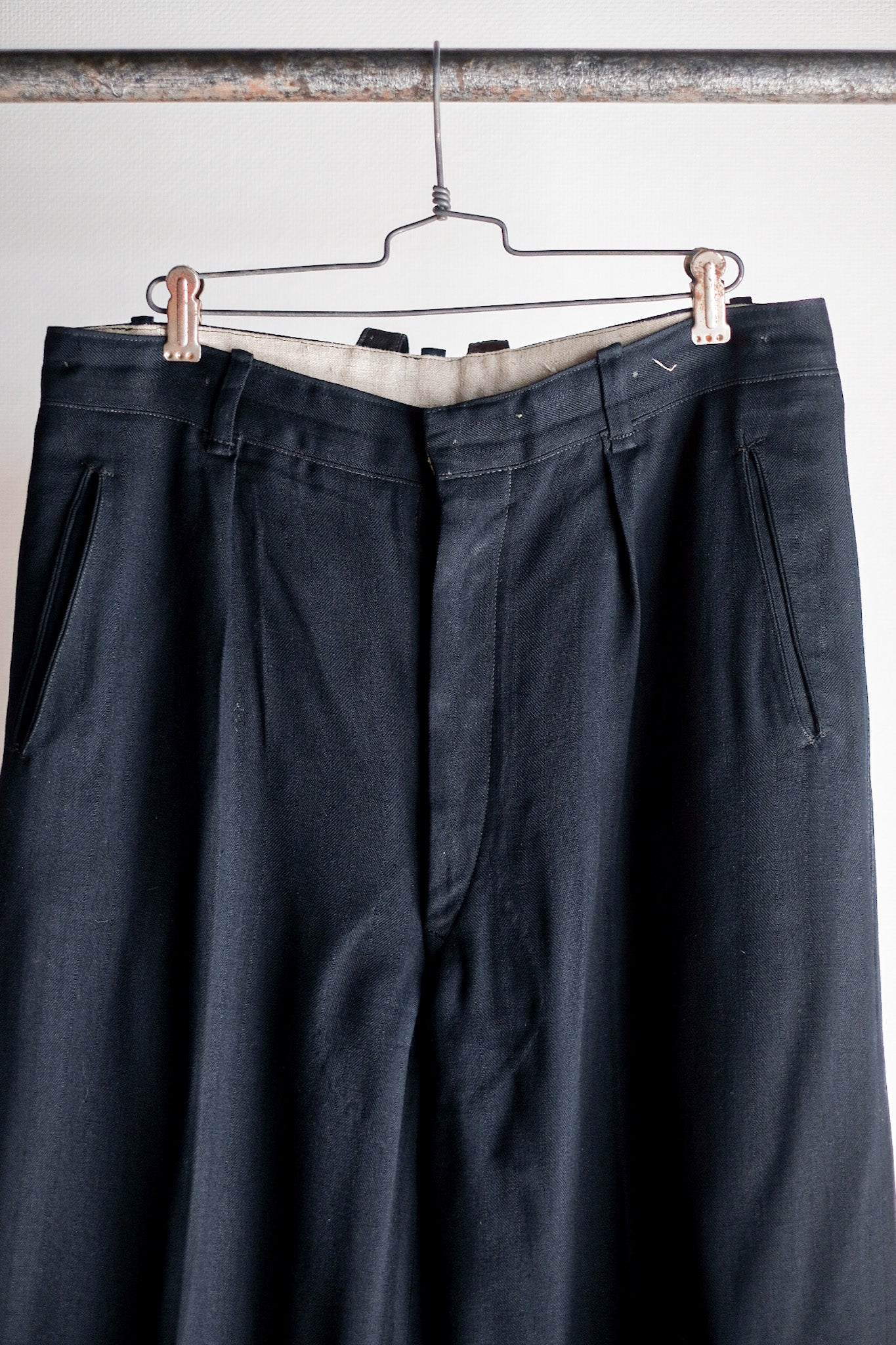 【~40's】German Vintage Rayon Wool Trousers