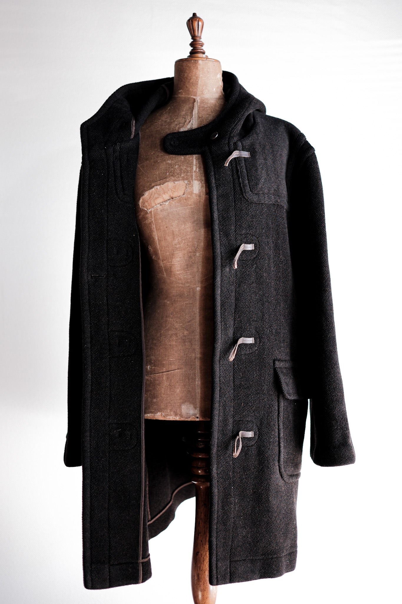 【~90's】Old INVERTERE Wool Duffle Coat "Moorbrook"