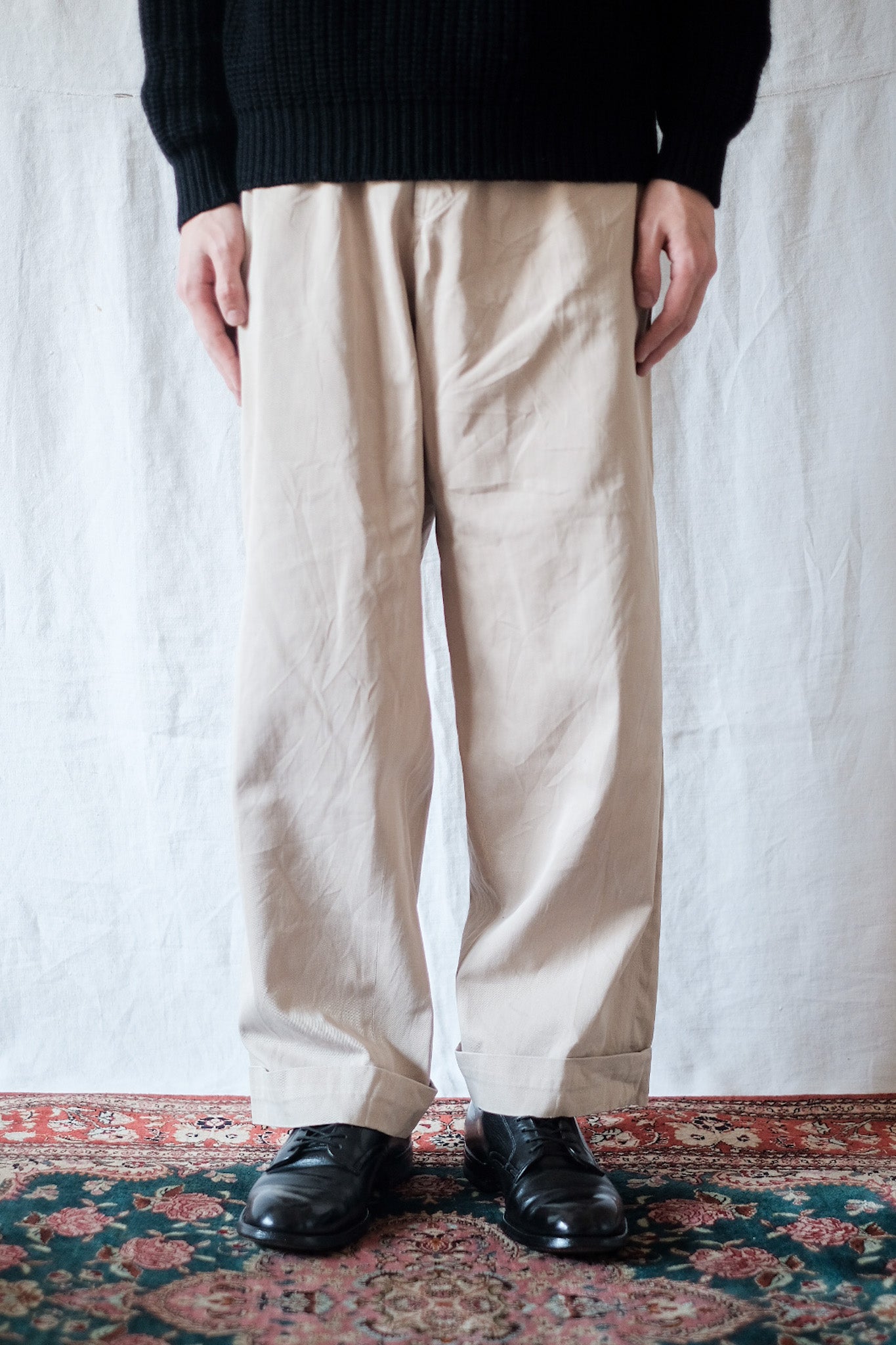 【~50's】French Vintage Chino Work Pants "Adolphe Lafont"