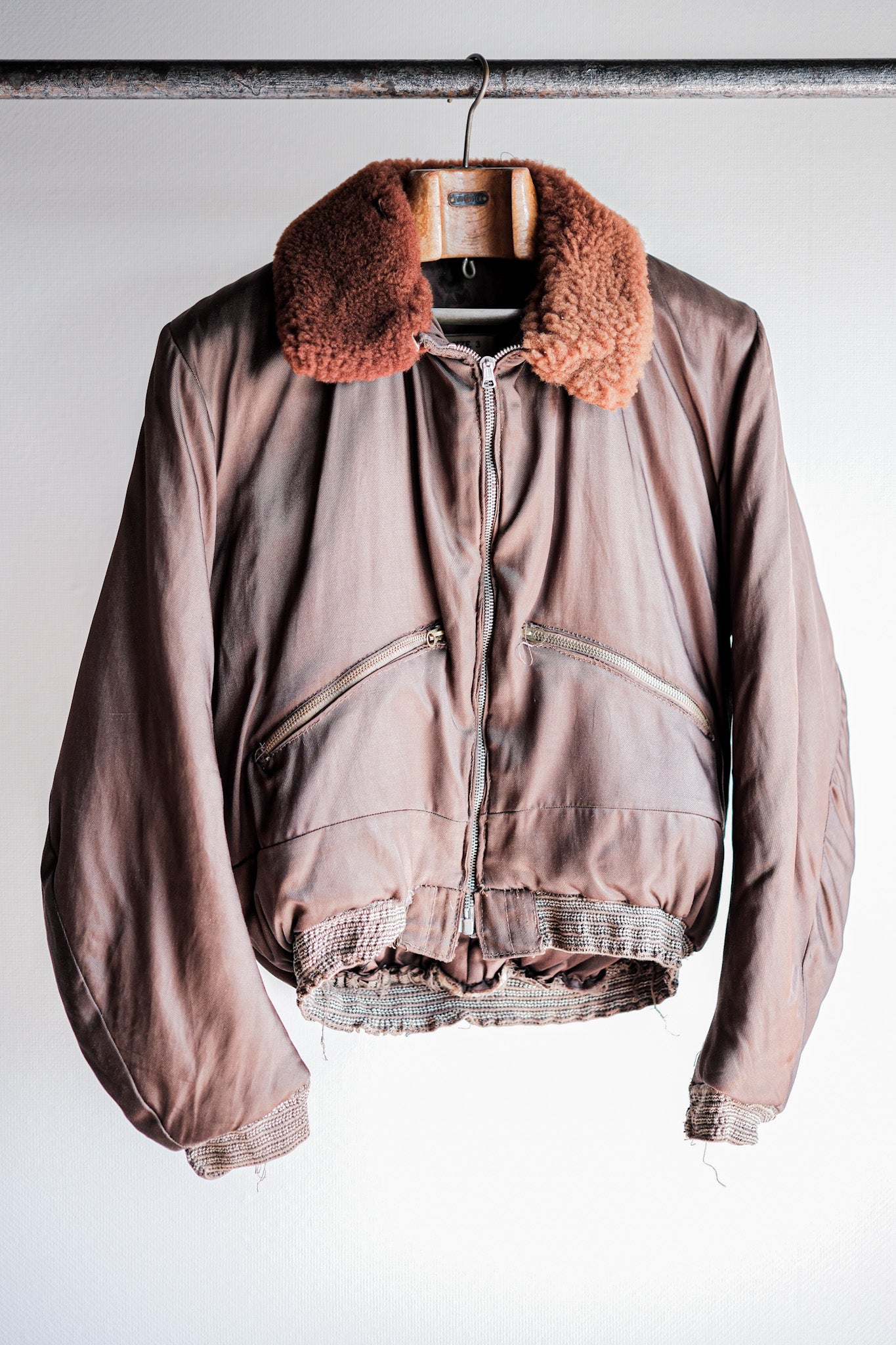 【~40’s】WW2 Royal Air Force Sidcot Suit Liner Jacket Size.3