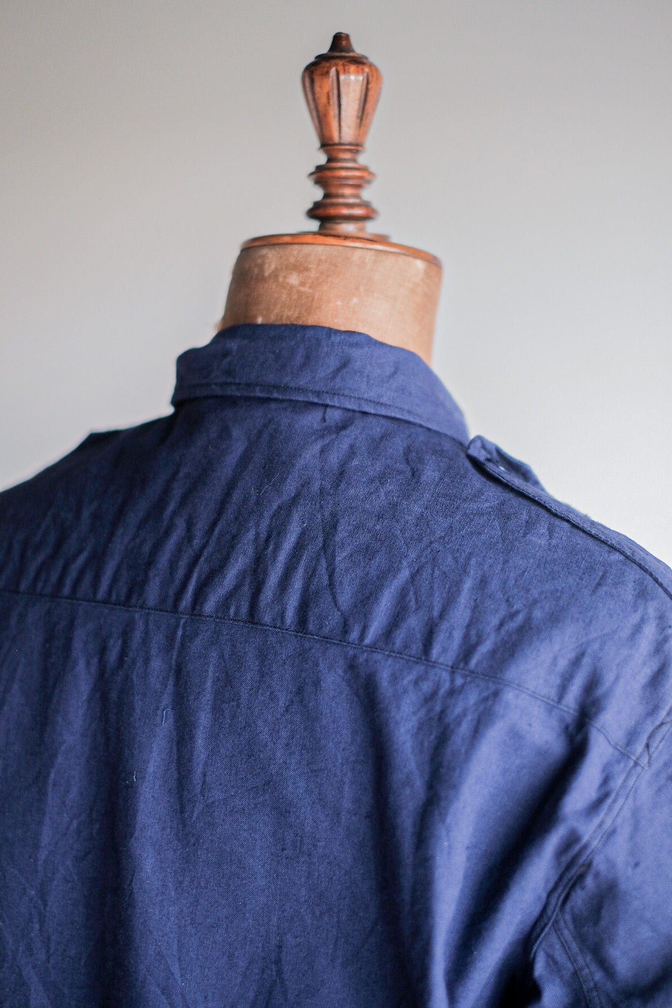 【~50's】French Air Force Indigo Metis Shirt "Dead Stock"