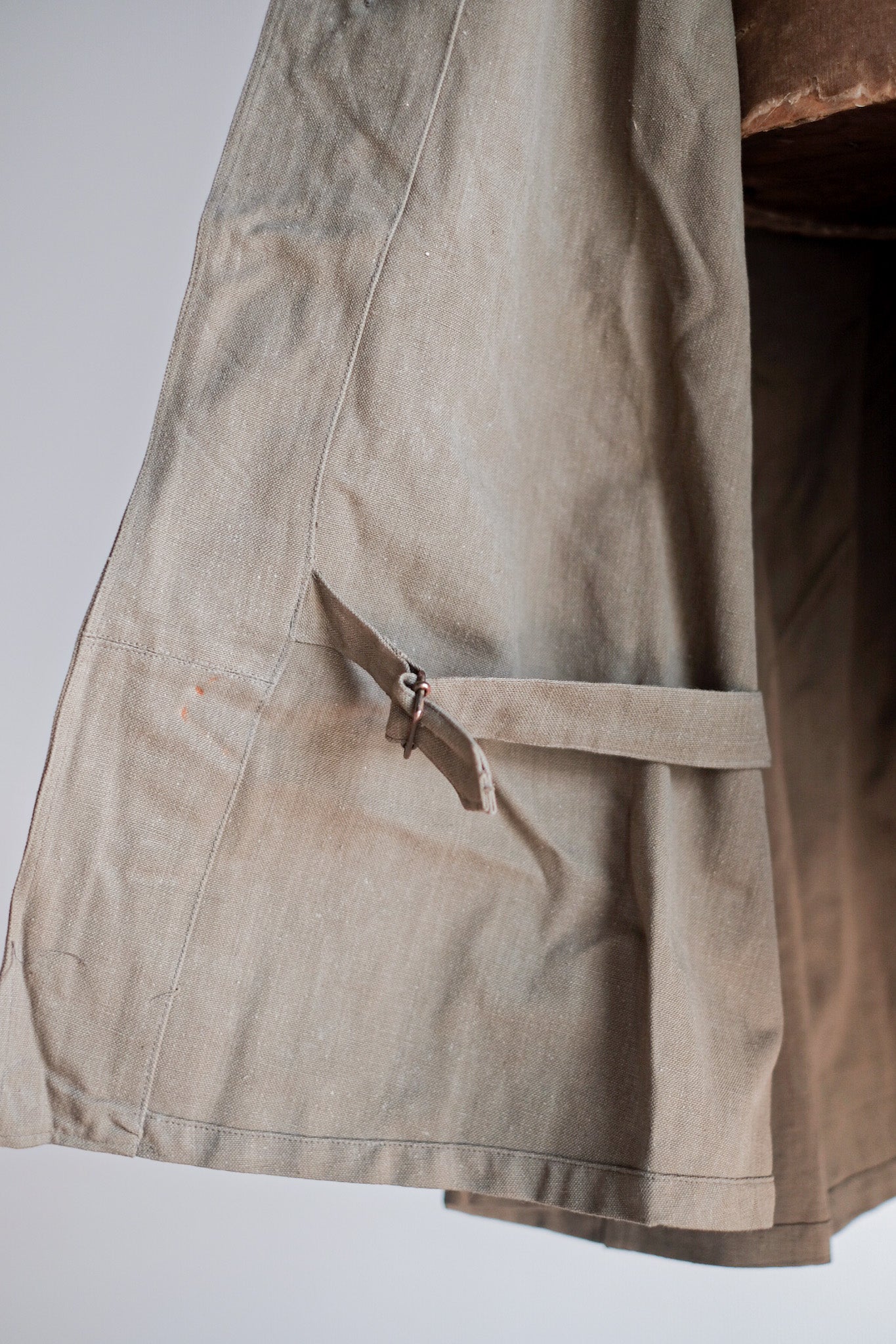 【~50's】French Army M35 Motorcycle Coat "Cotton Linen Type" "Dead Stock"