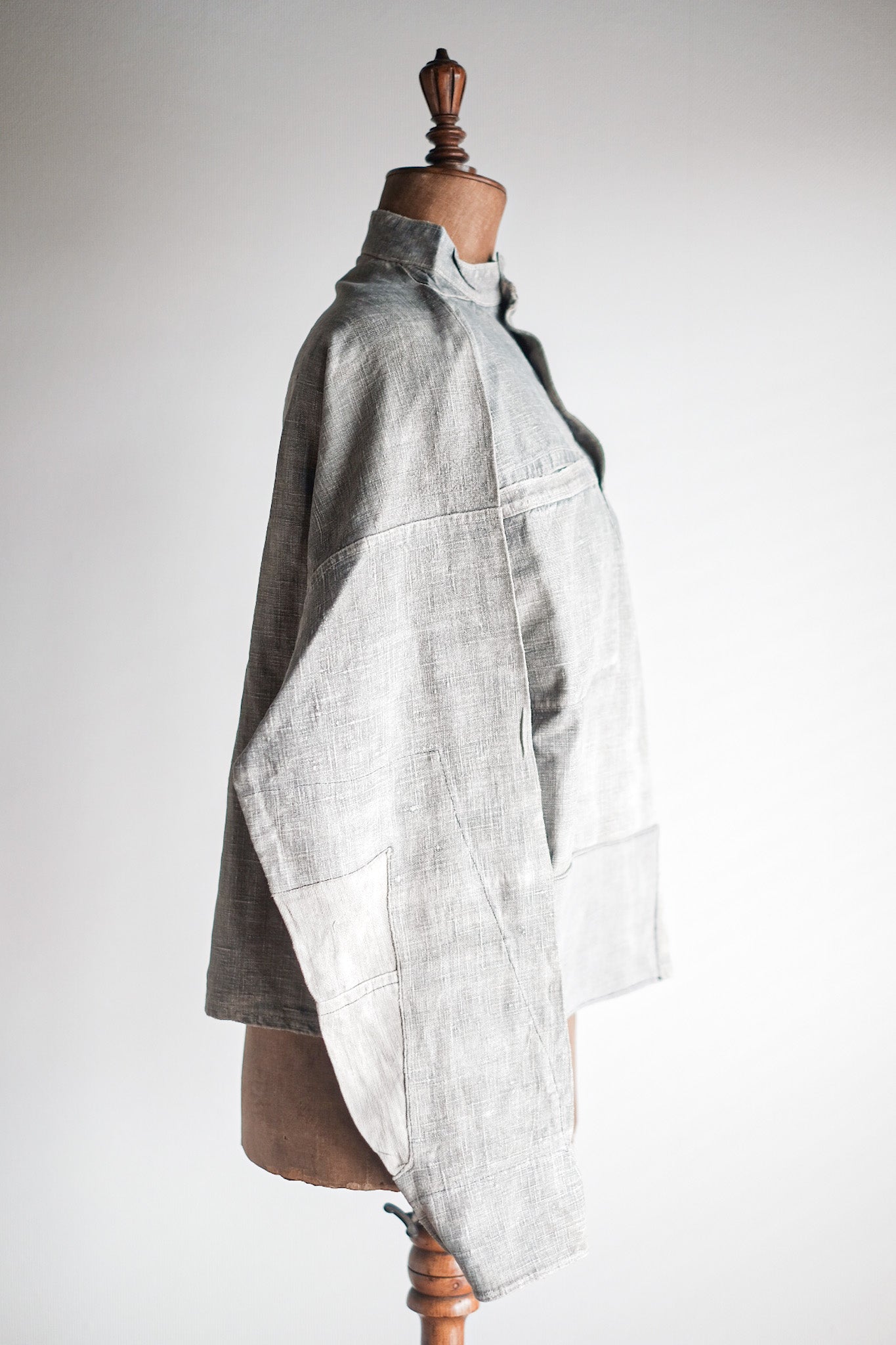【~10's】WW1 German Navy Bourgeron Linen Smock “Feldgrau Green Grey”