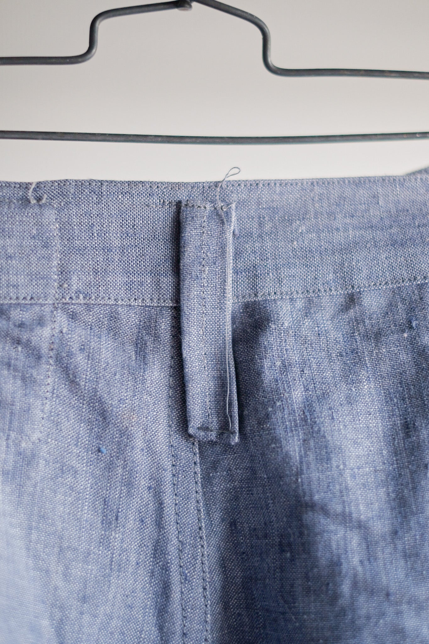 【~50's】French Navy Ramie Linen Sailor Pant "Dead Stock"