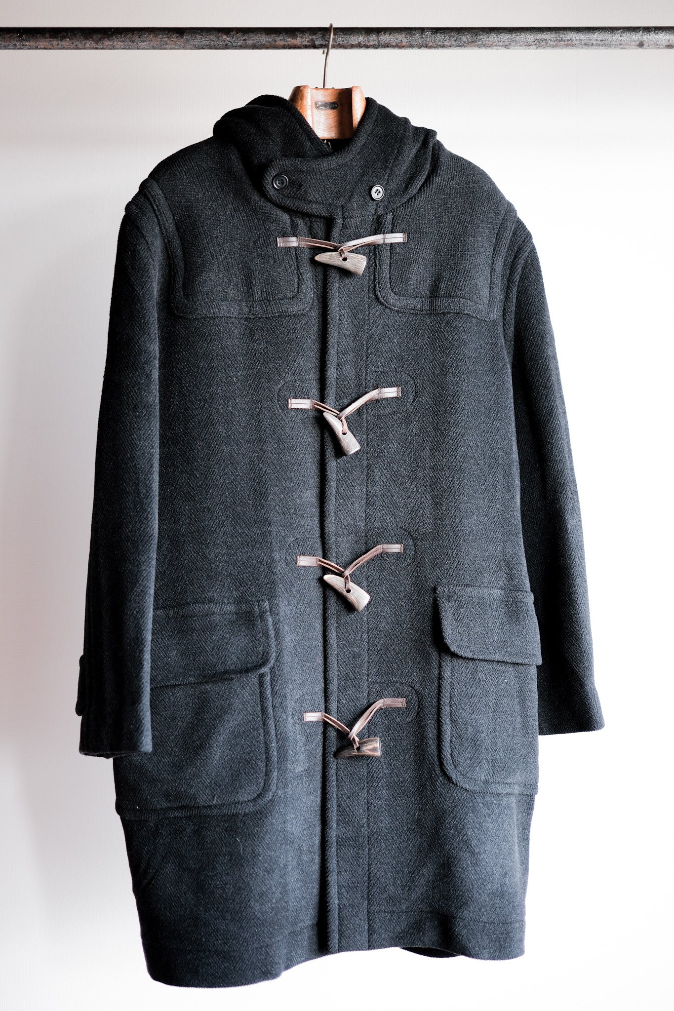 【~90's】Old INVERTERE Wool Duffle Coat "Moorbrook"