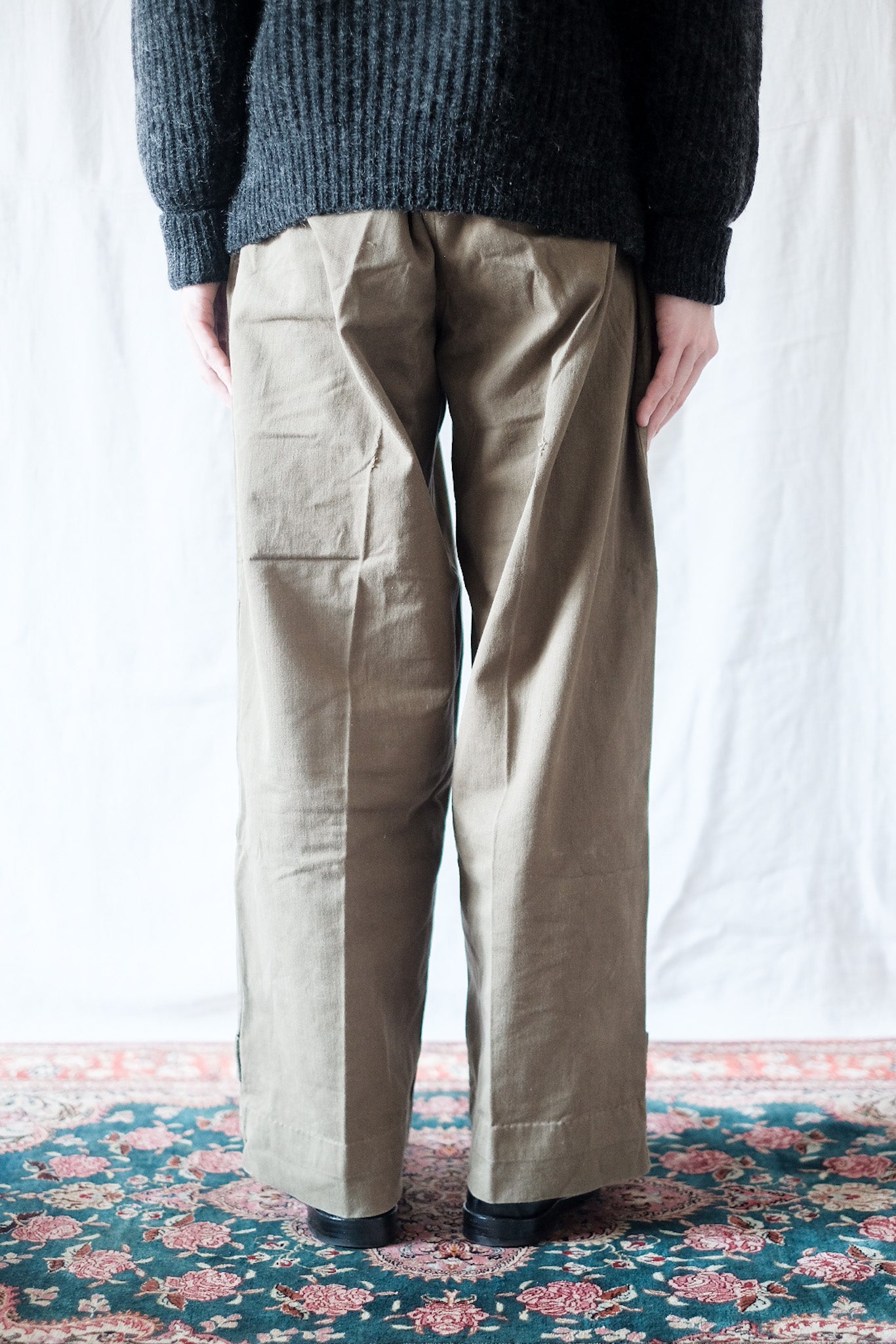【~50's】French Army M47 Field Trousers "Motorcycle Type"
