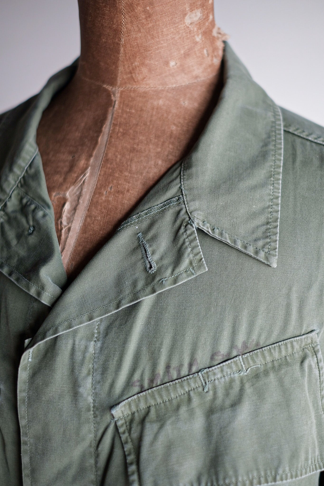 【~60's】US Army Jungle Fatigue Jacket "3rd Type" Size.LARGE-REGULAR