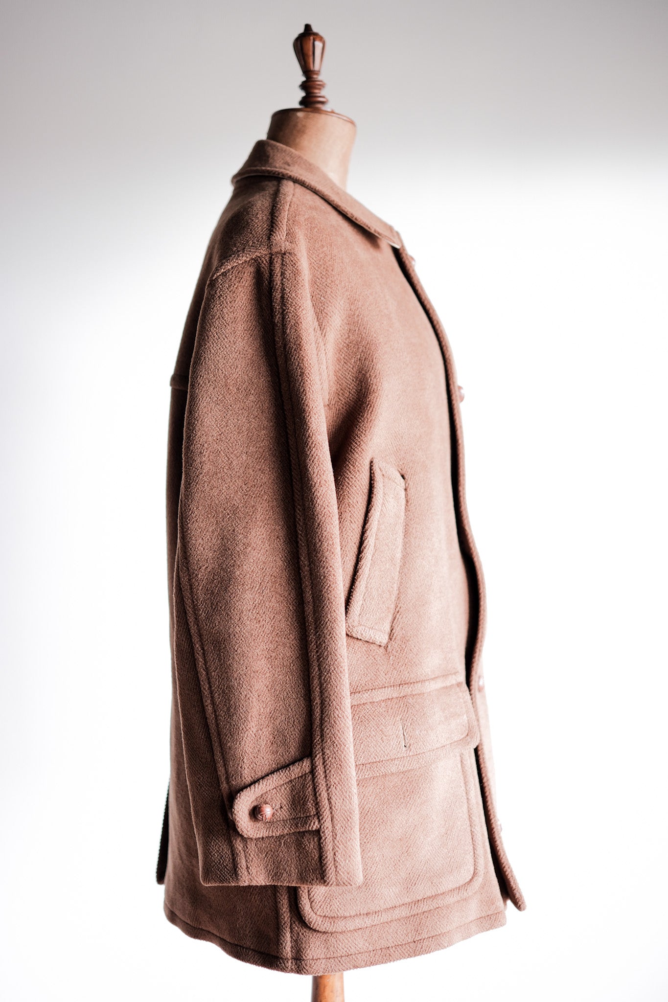 【~90's】Old INVERTERE Wool Jacket With Chin Strap "Moorbrook"