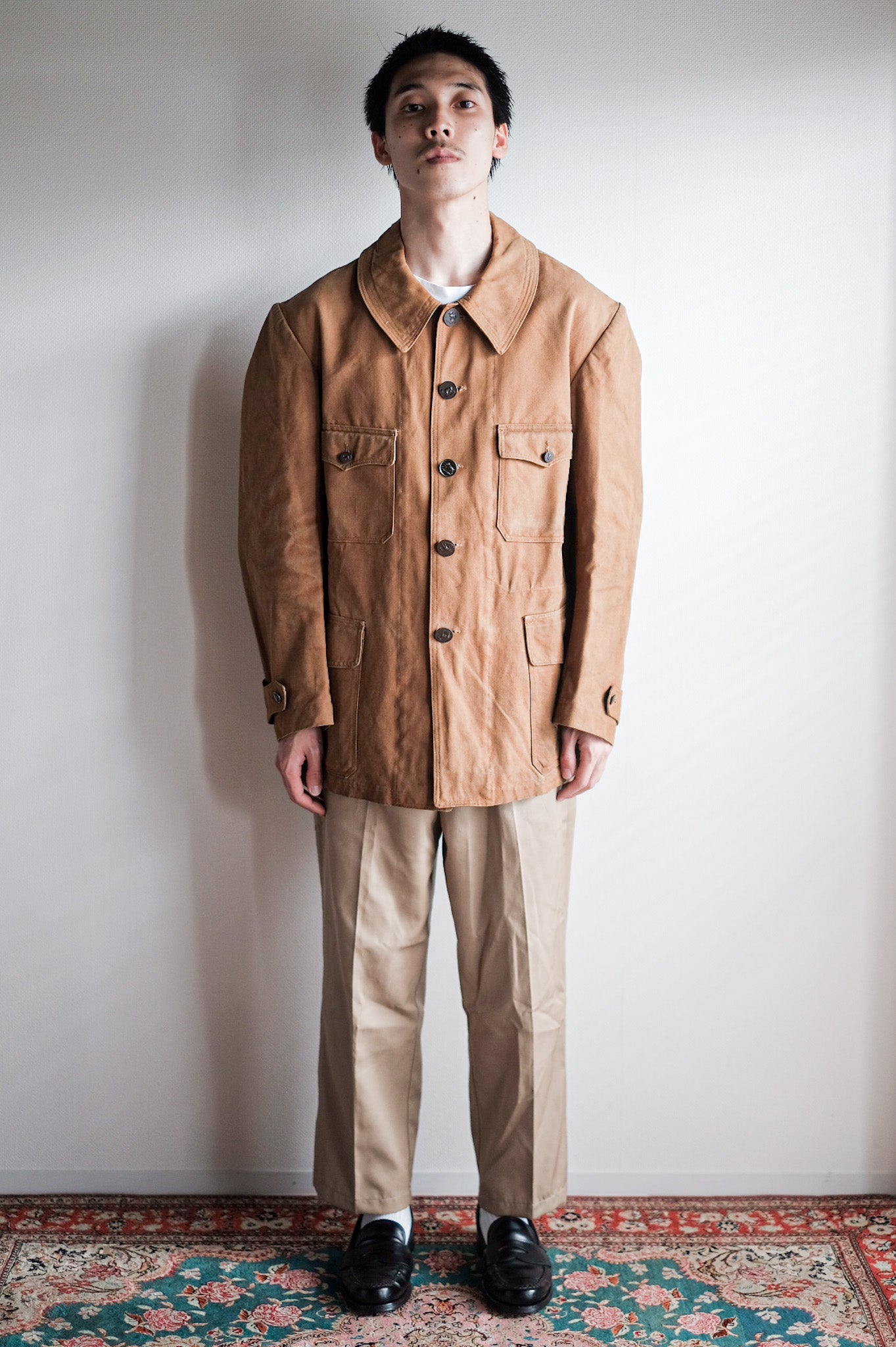 【~30’s】French Vintage Cotton Hunting Jacket