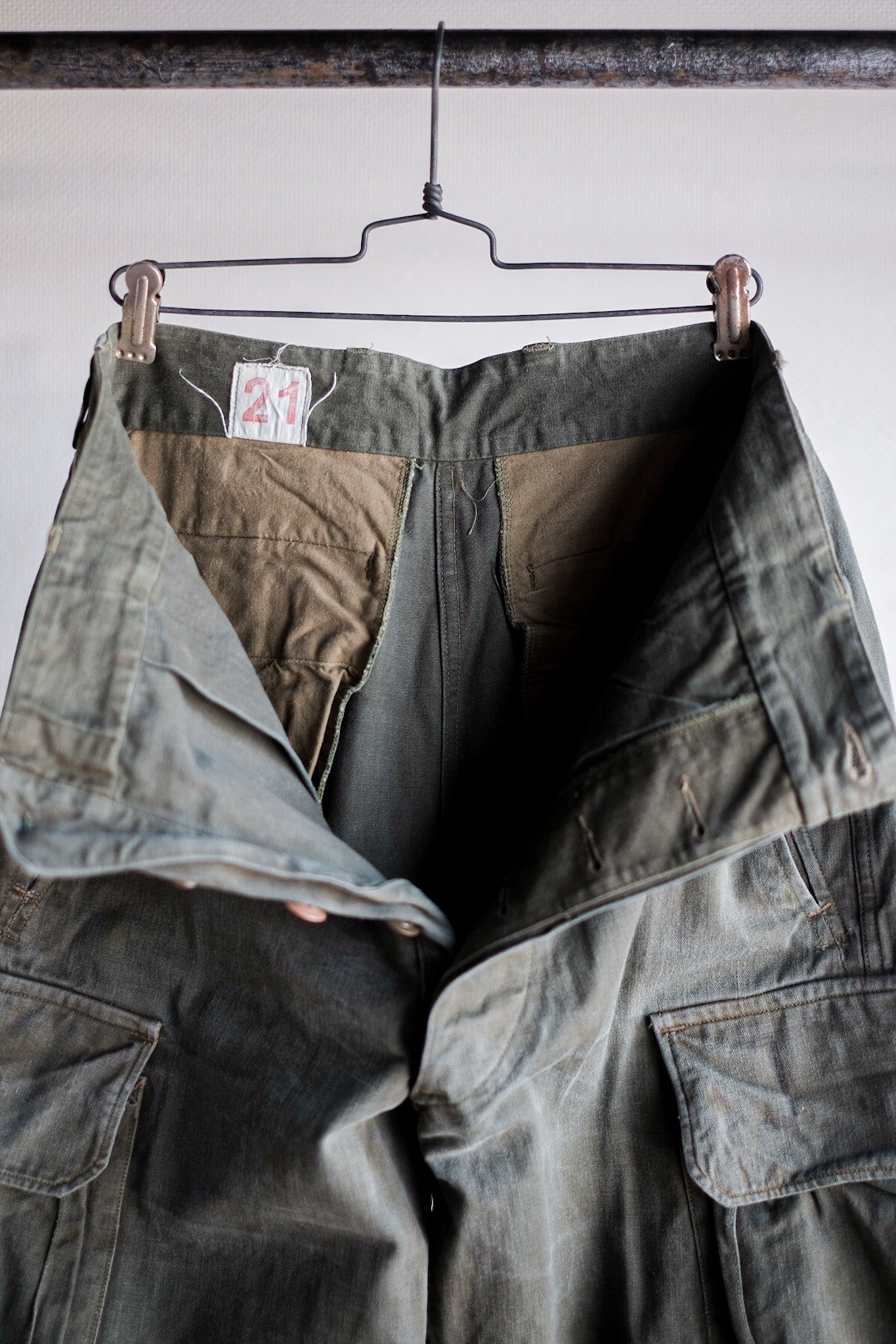 【~60's】French Army M47 Field Trousers Size.21