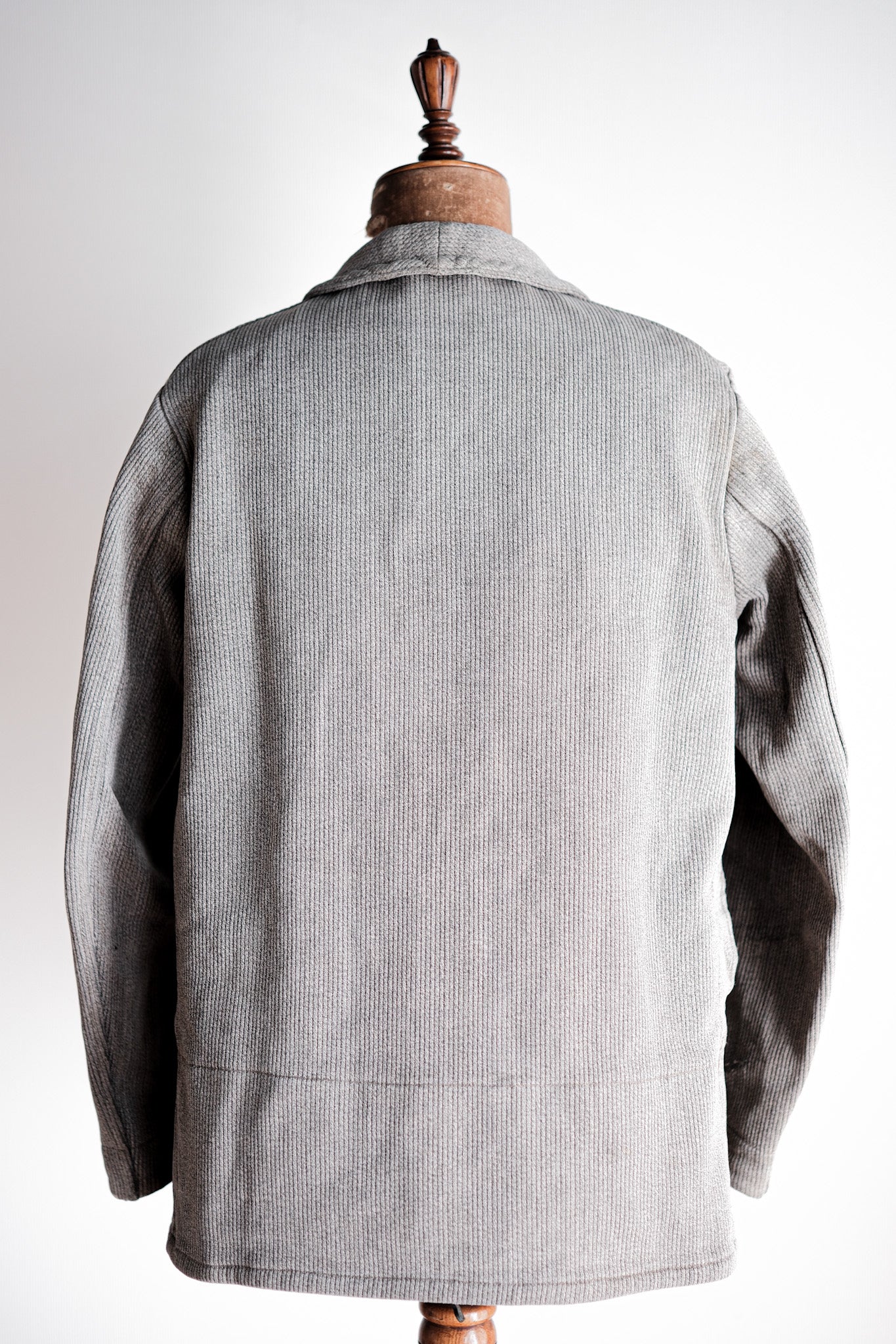【~50's】French Vintage Gray Cotton Pique Hunting Jacket