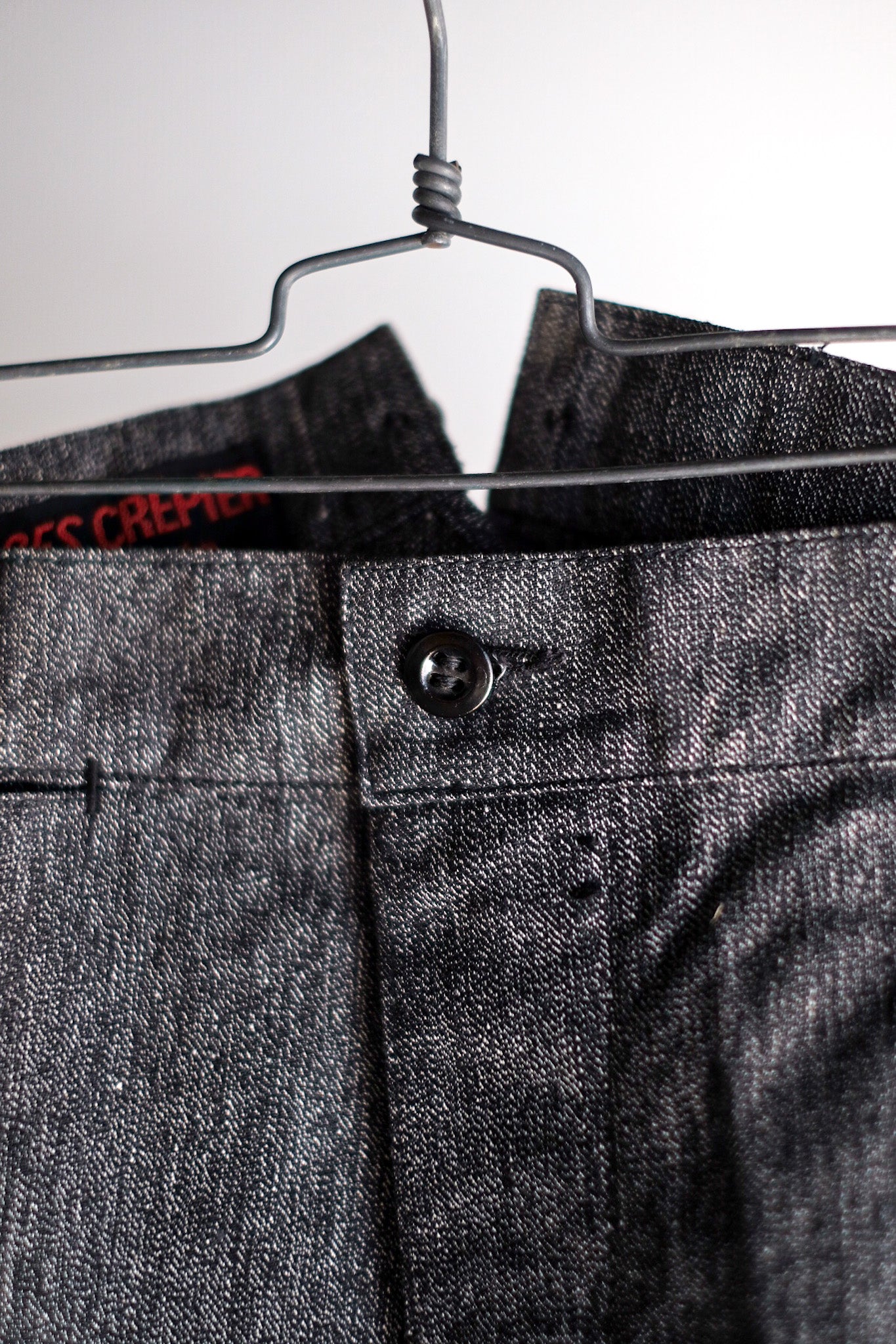 【~30's】French Vintage Black Chambray Work Pants "Dead Stock"