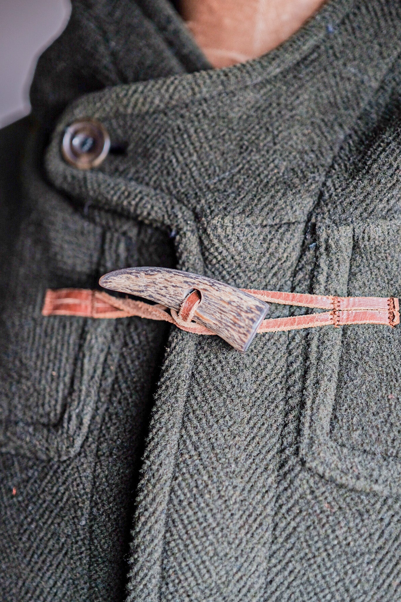 【~90's】Old INVERTERE Wool Duffle Coat "Moorbrook"