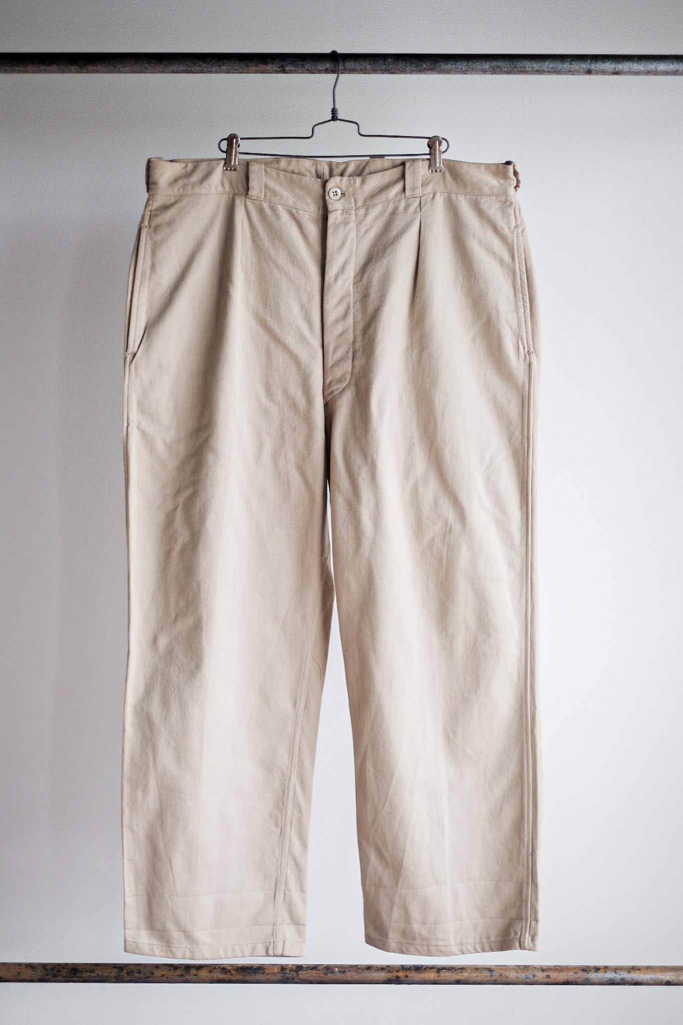 【~60's】French Army M52 Chino Trousers Size.16 "Dead Stock"