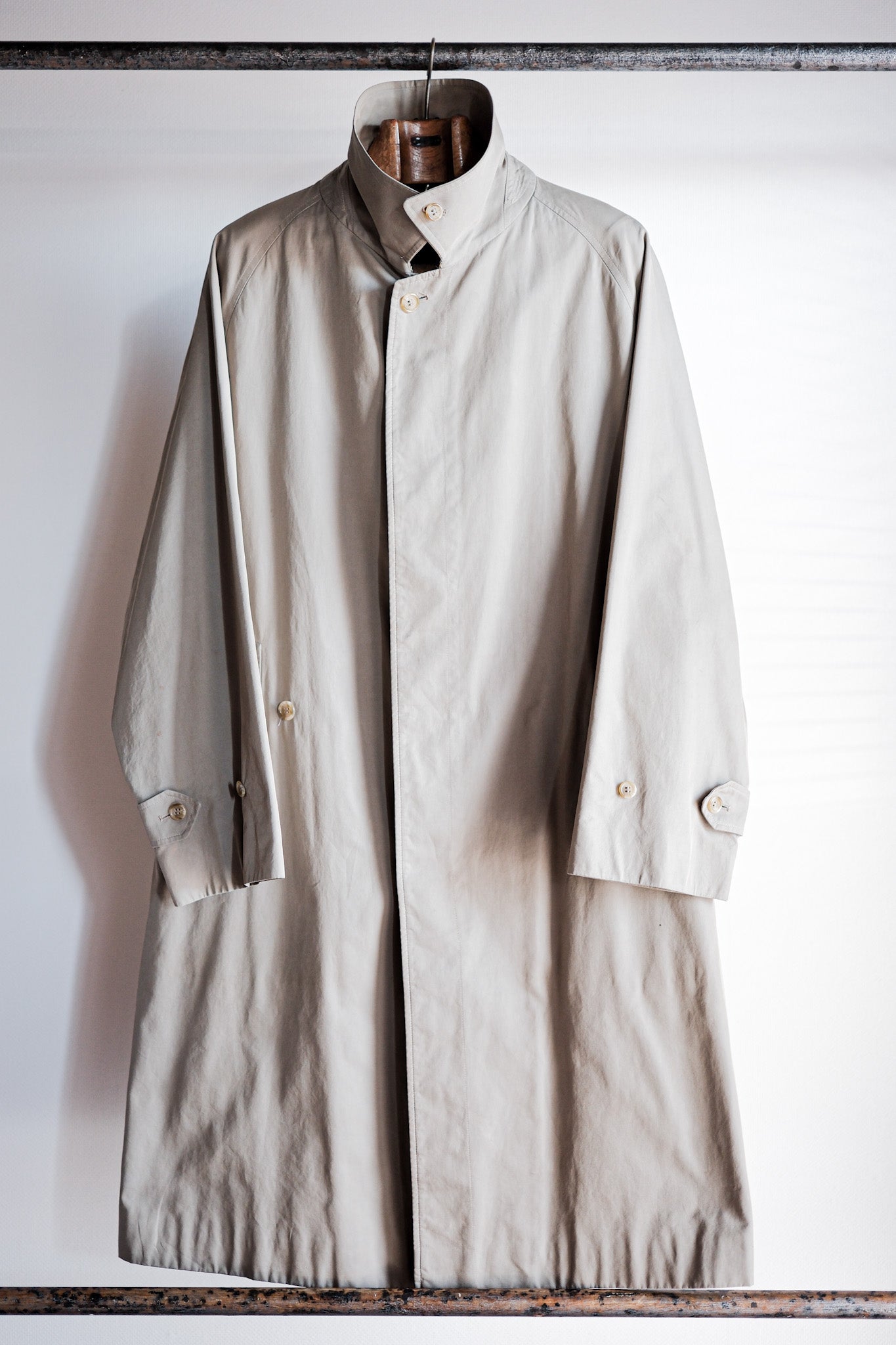 【~80's】Vintage Burberry's Single Raglan Balmacaan Coat C100 Size.48REG
