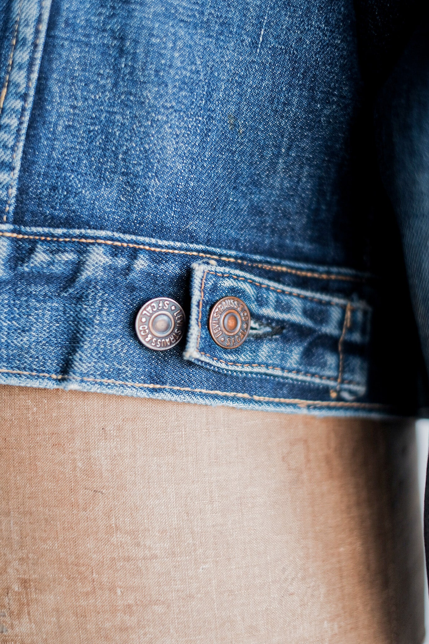 【~60's】Vintage Levi's 557 Denim Jacket "Big E"