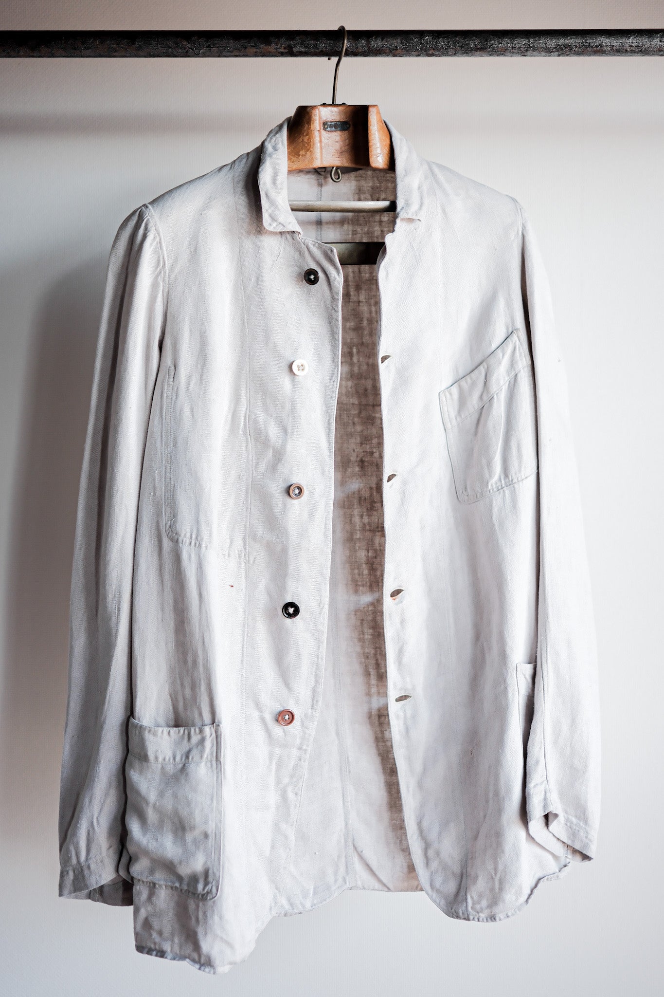 【~20's】French Vintage Linen Jacket "Belle Jardiniere"