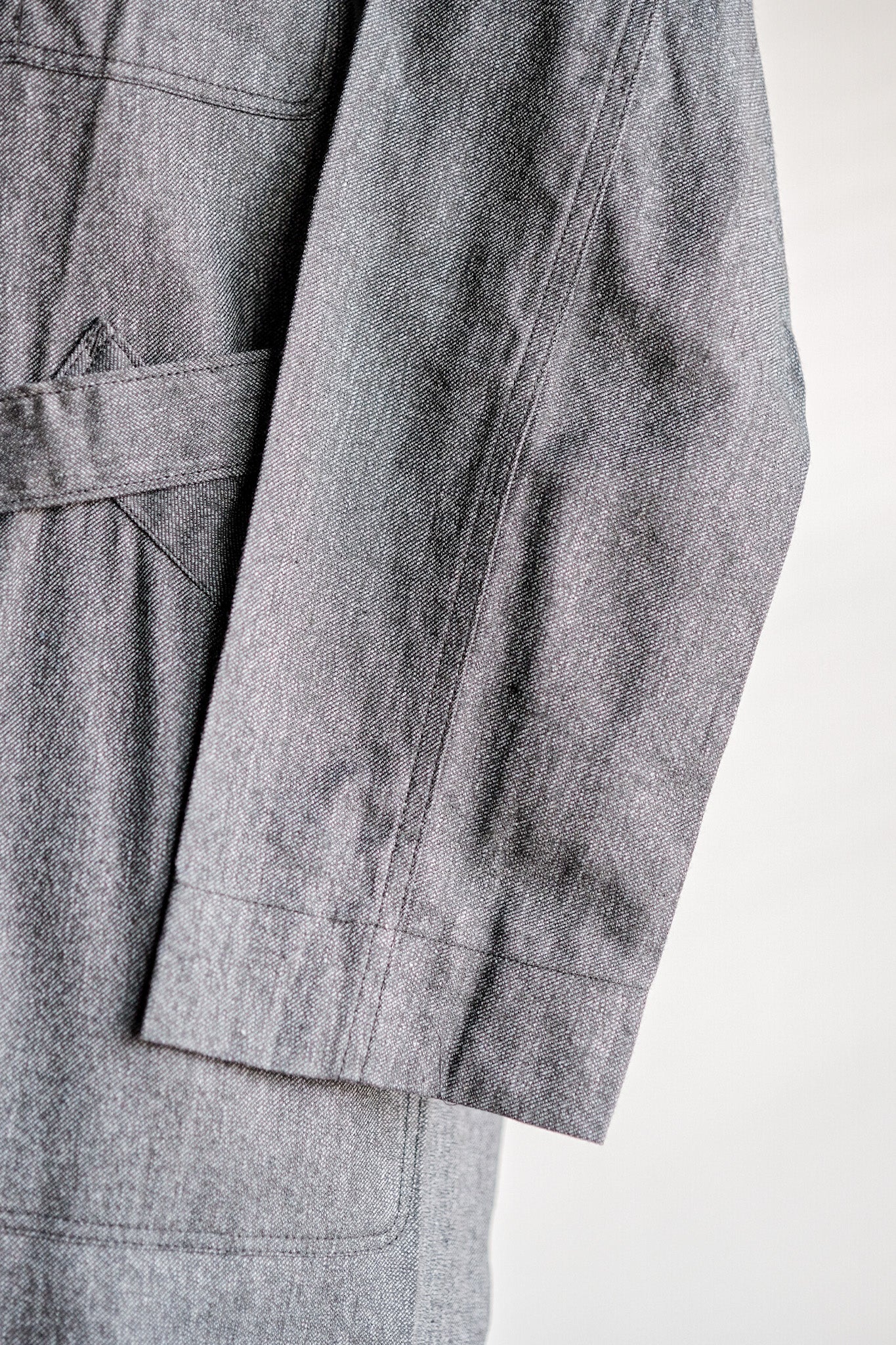 【~40's】French Vintage Black Chambray Atelier Coat “Dead Stock”