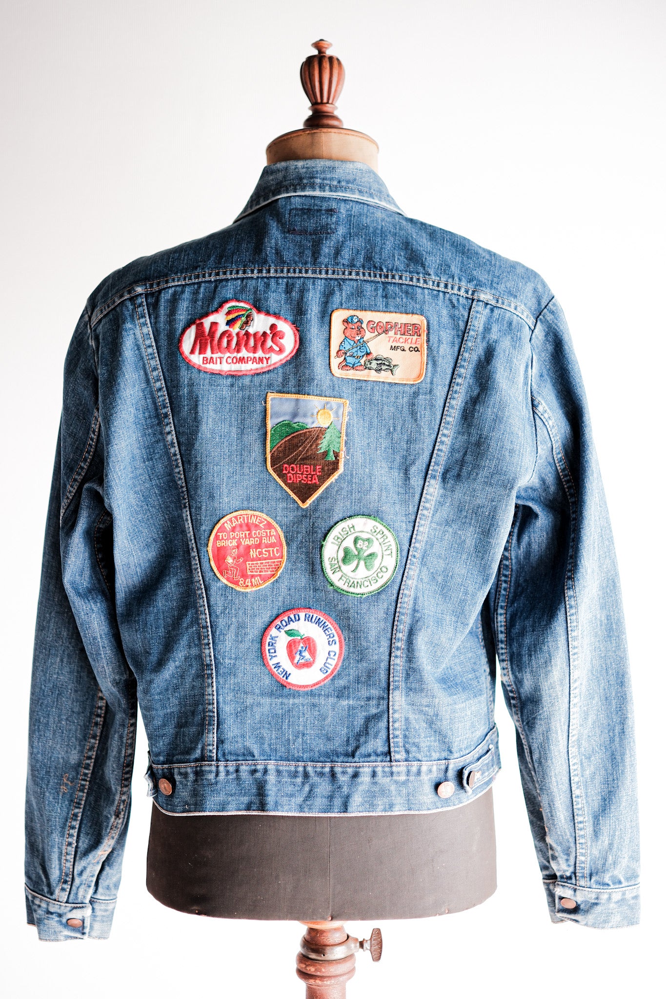 【~70's】Vintage Wrangler 124MJ Denim Jacket With Patches Size.44