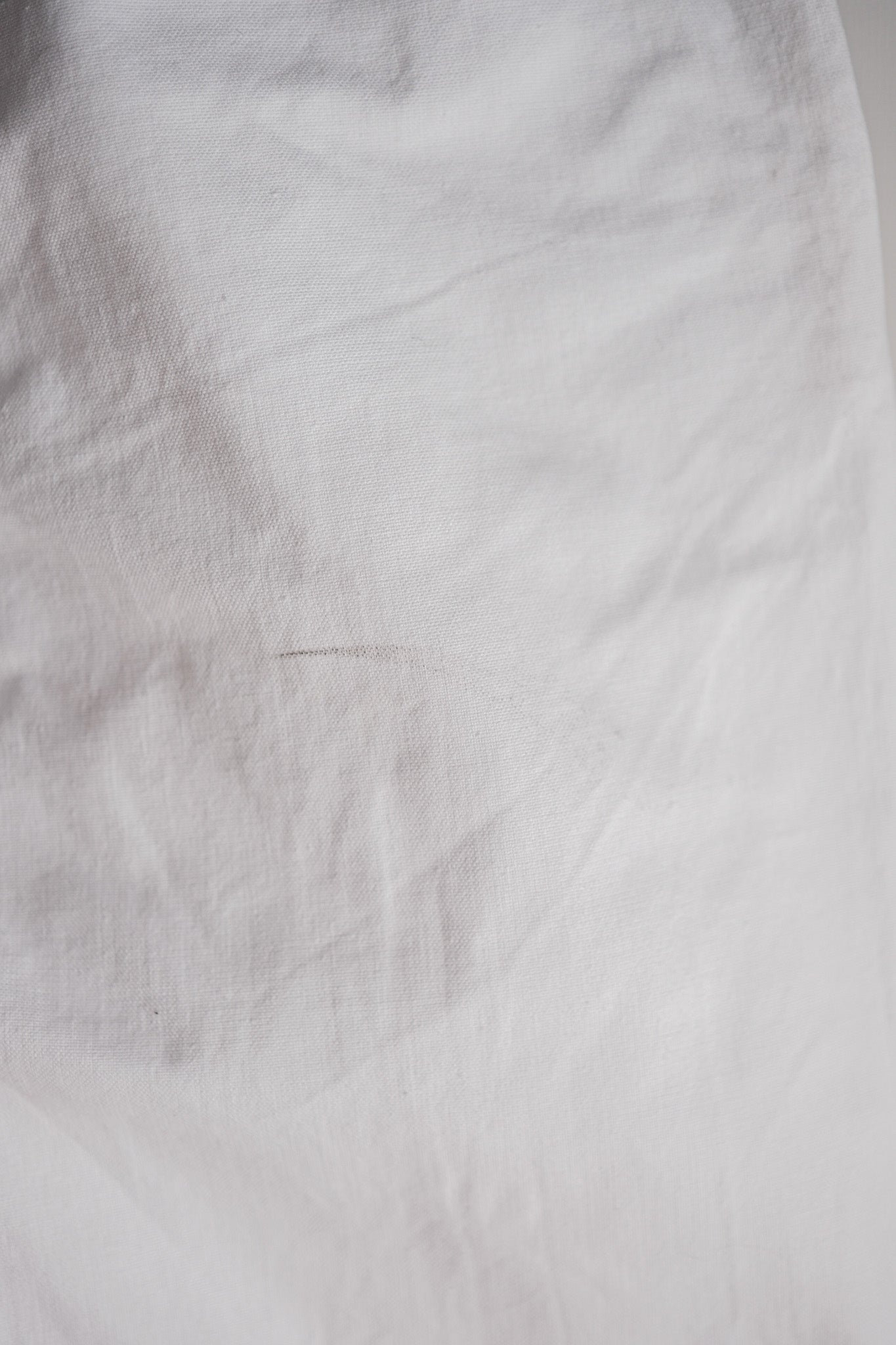 【~50's】French Navy White Linen Sailor Pants "Dead Stock"