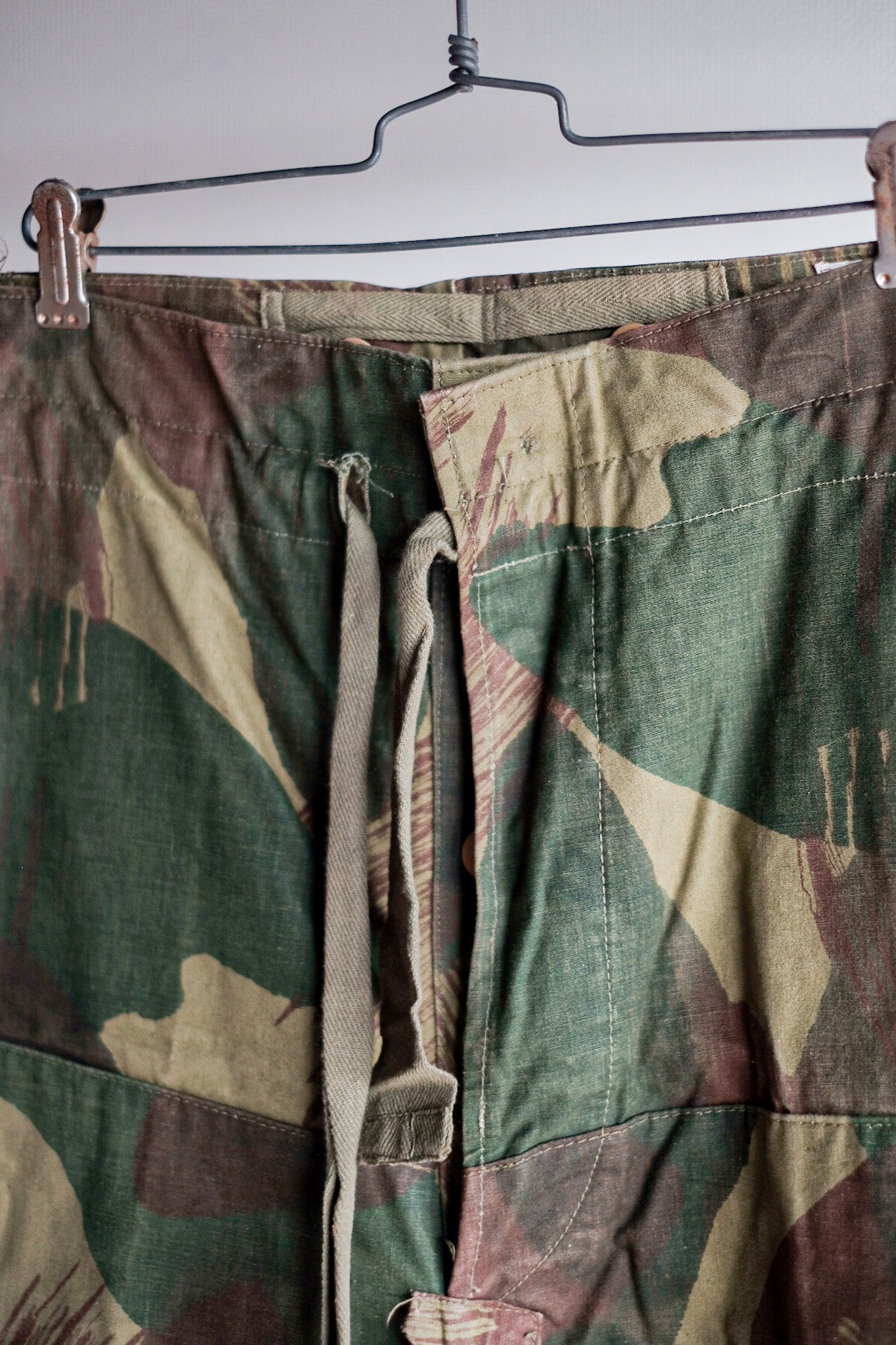 【~50's】Belgium Army Brushstroke Camo Airborne Pant Size.3