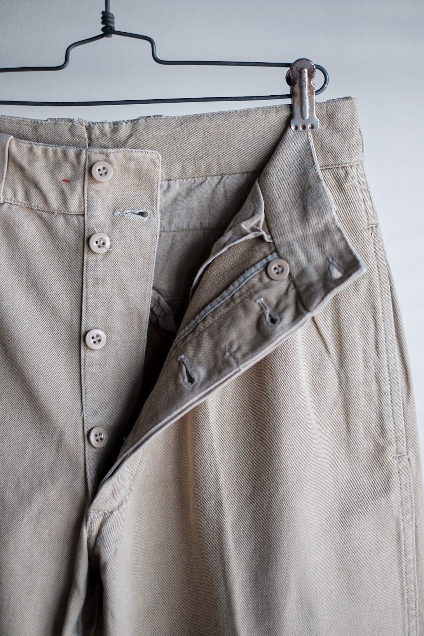 【~60's】French Army M52 Chino Trousers Size.11