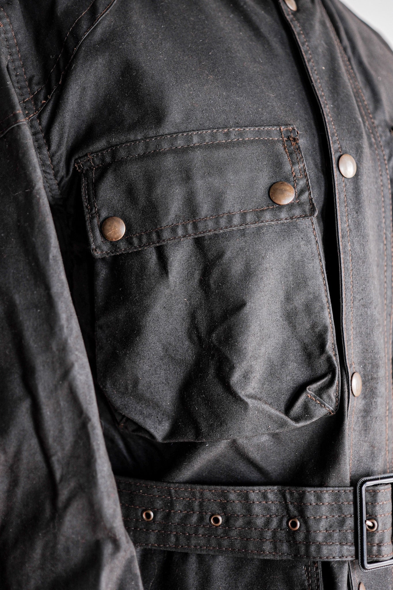 【~60's】Vintage Belstaff Waxed Jacket & Trousers Set Up Size.38 "TRIALMASTER"