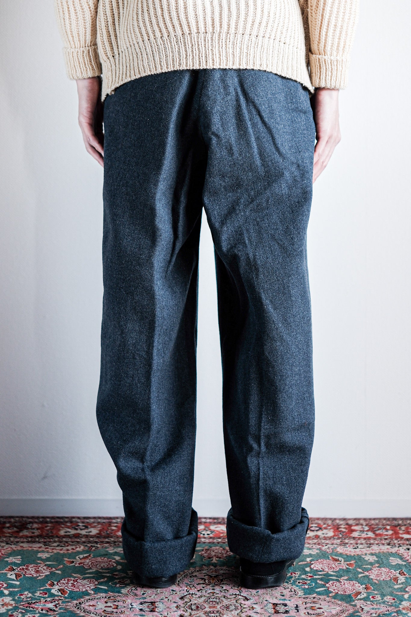 【~50's】Royal Canadian Air Force Wool Trousers Size.N21 "Dead Stock"